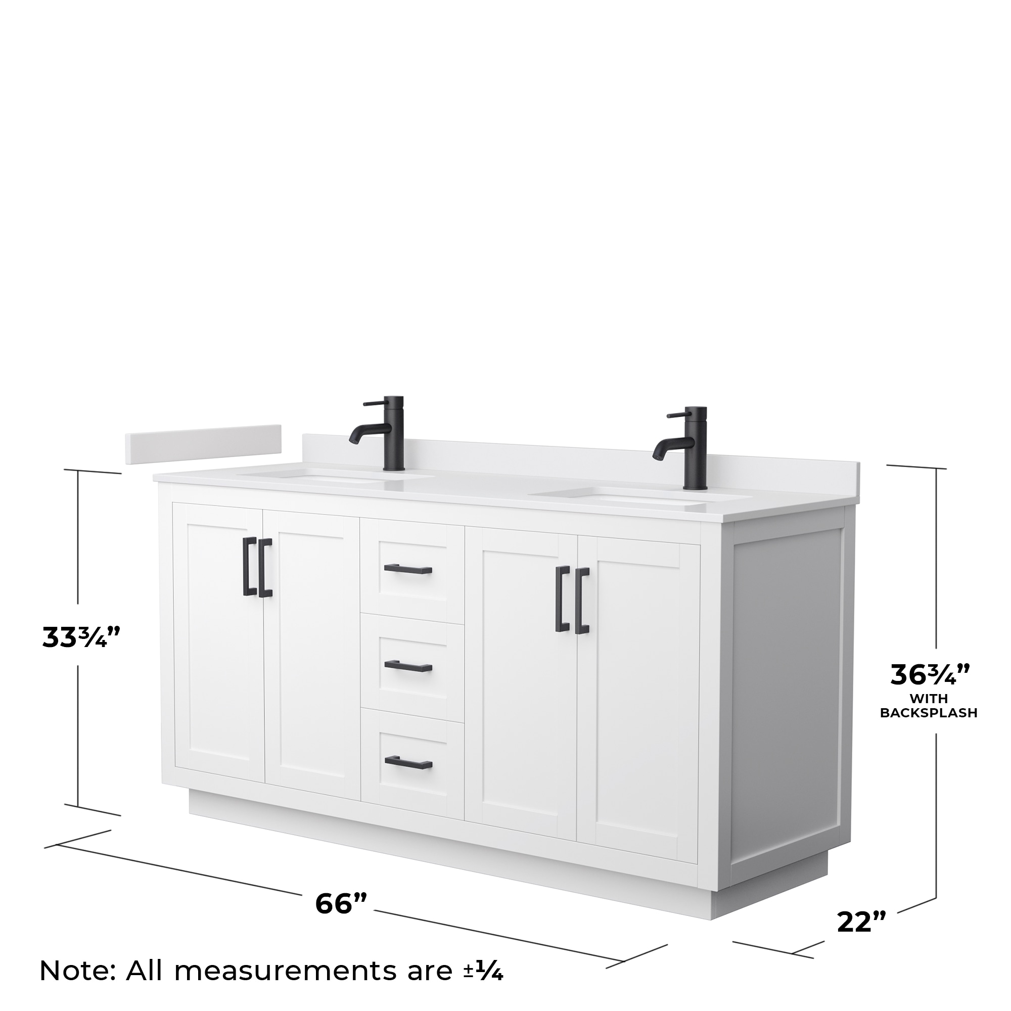 Wyndham Collection WCF292966DWBWCUNSMXX Bath-Vanity-Combo - View #5