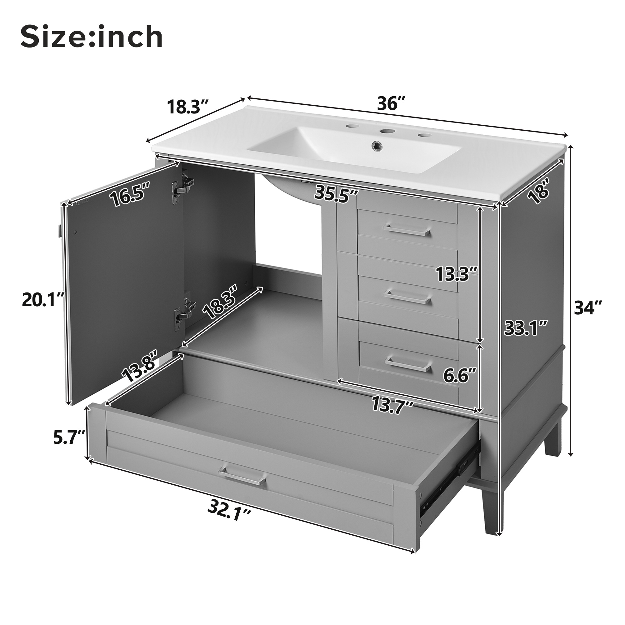 ModernLuxe L3P-N729P211167E Bath-Vanity-Combo - View #7