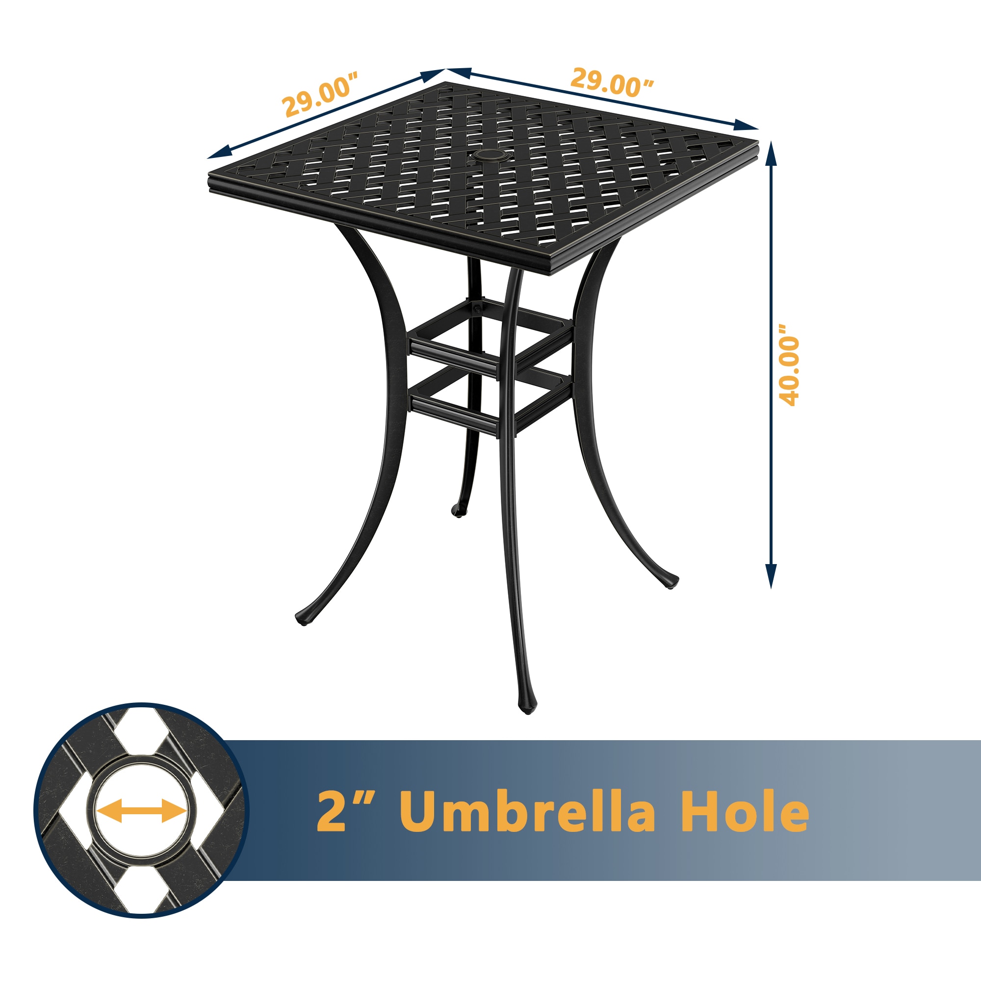 Clihome CL-LD29FXDT Patio-Tables - View #5