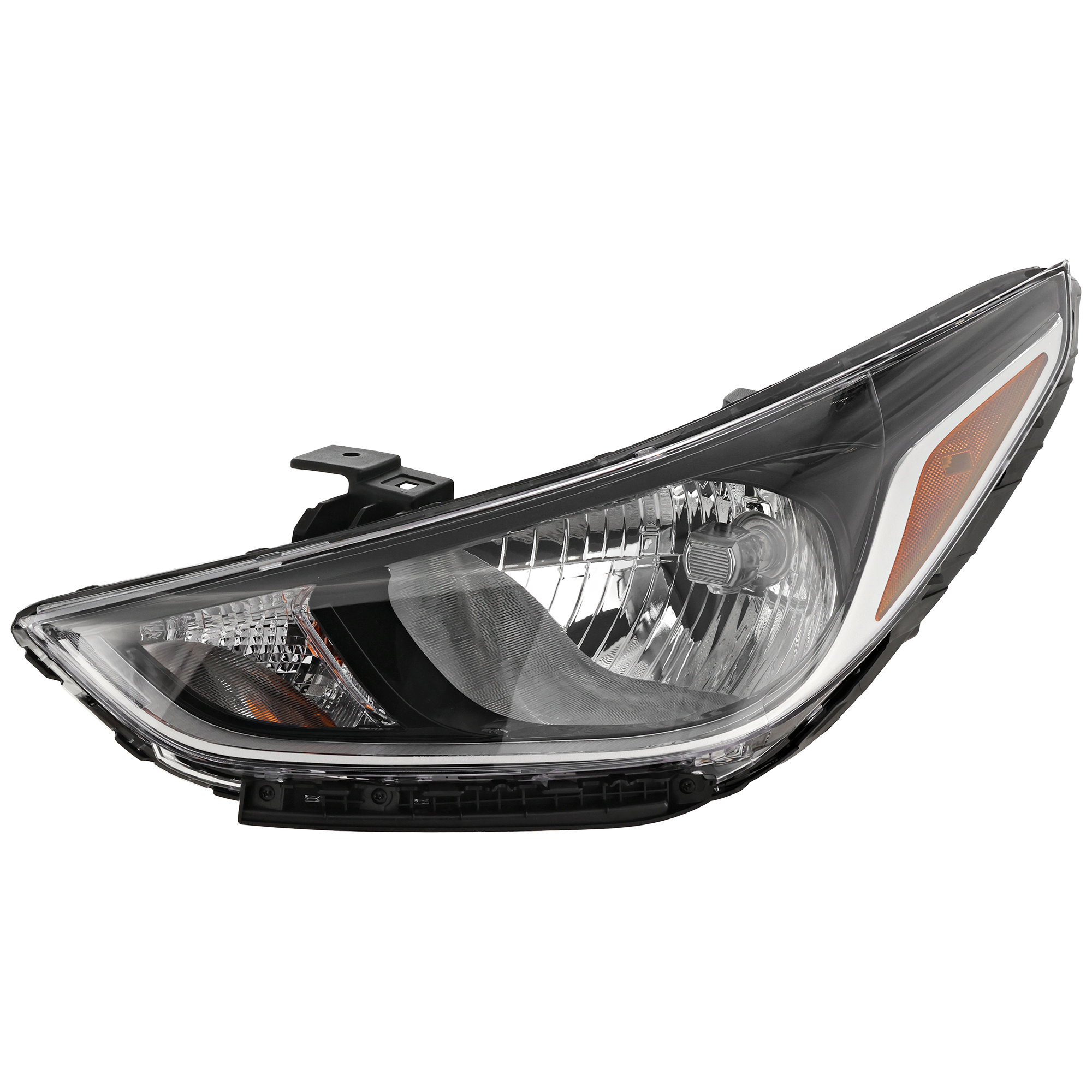 Garage-Pro JCWRH10010078QGP Driver Side Headlight For Hyundai Accent 2018-2022 Halogen with Bulb(s) Capa Sedan Replaces# 92101j0020
