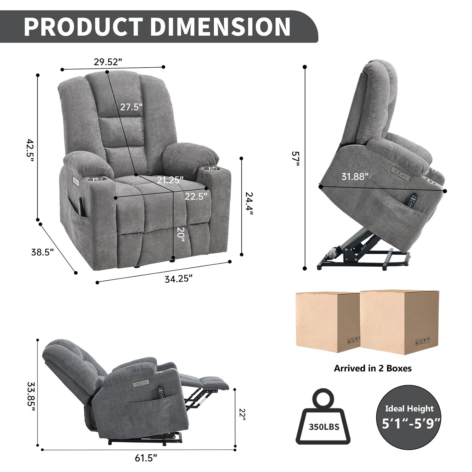 GZMR GZ-W2251 recliners - View #8