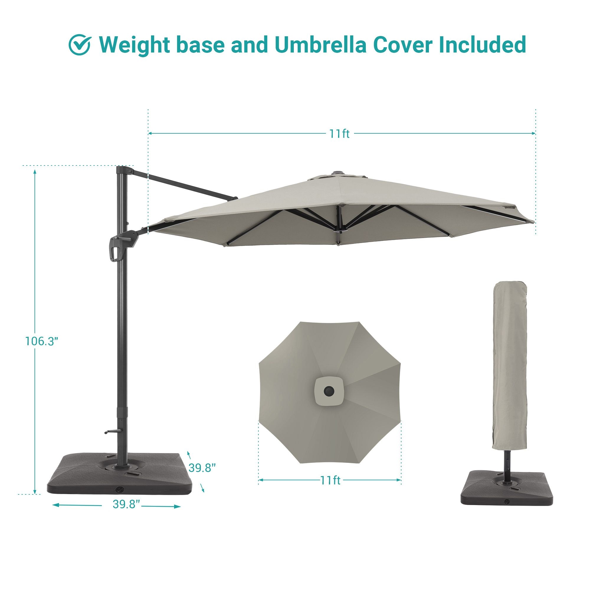 ACEGOSES LW-MCT-JC34GY Umbrellas-2 - View #3
