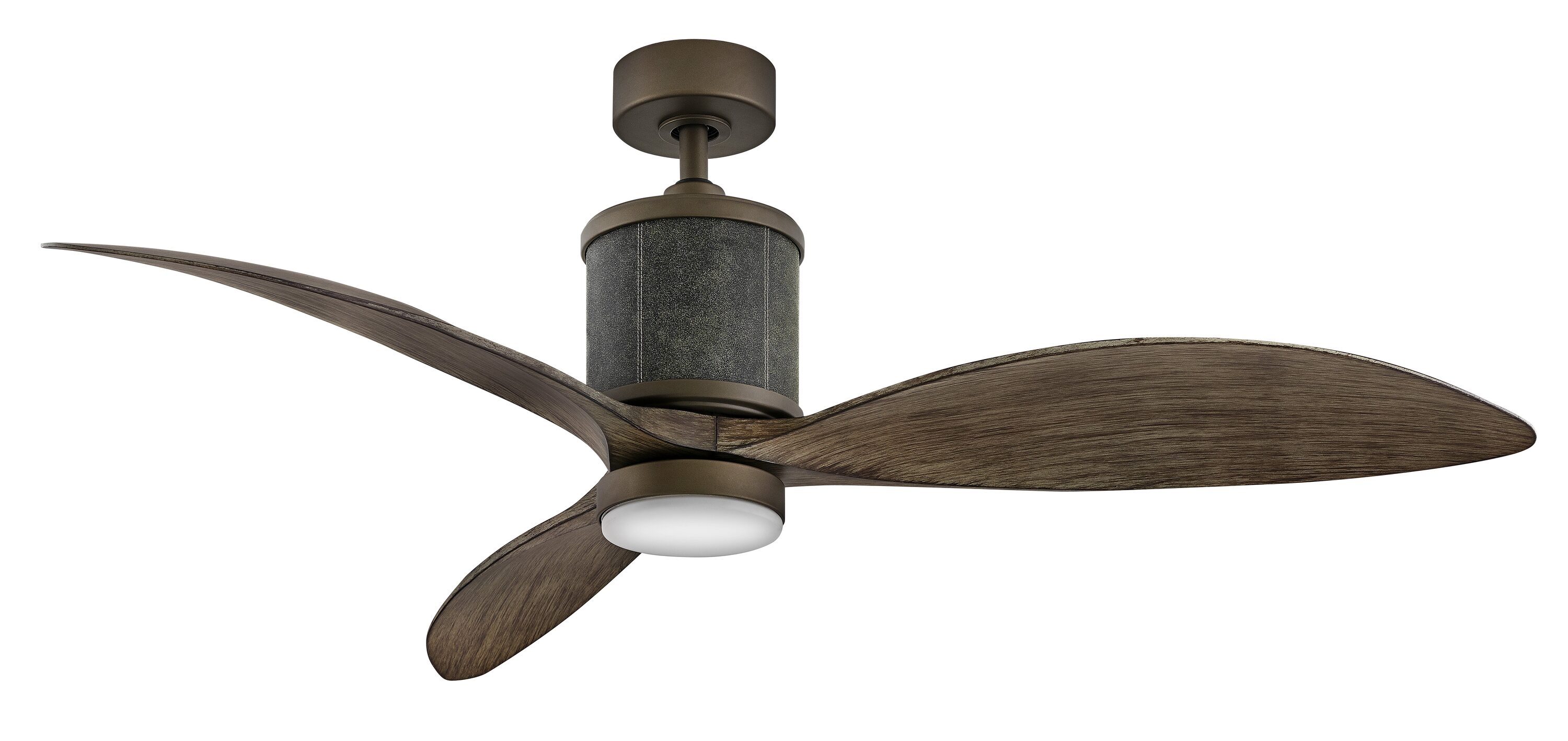 Fanimation Spitfire 96-in Galvanized with Natural Blades Indoor/Outdoor Flush Mount Smart Propeller Ceiling Fan Light Kit Compatible and Remote (3-Blade) FPD6721BGZ-96N-F Sansujyuku sansujyuku.com