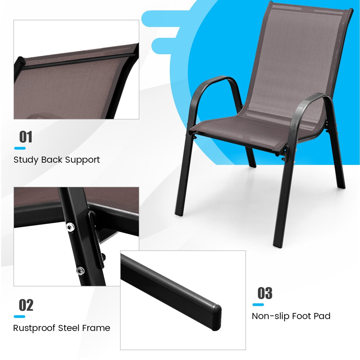 LIVIZA TDS12997BN2 Patio-Chairs - View #6