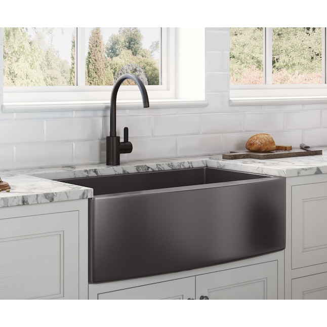 Ruvati Terraza Farmhouse A Front 36, What Size Kitchen Sink For A 36 Inch Cabinet