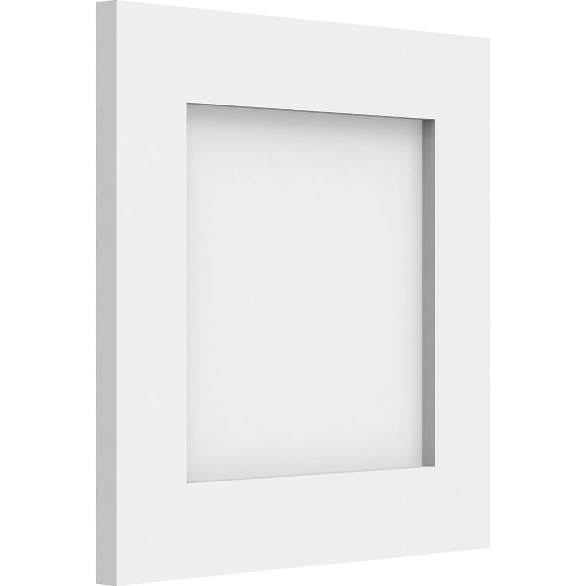 Ekena Millwork WALP12X12X062CNL 12-in x 12-in Smooth Paintable/Stainable White PVC Wainscoting Wall Panel ( 1-sq ft )