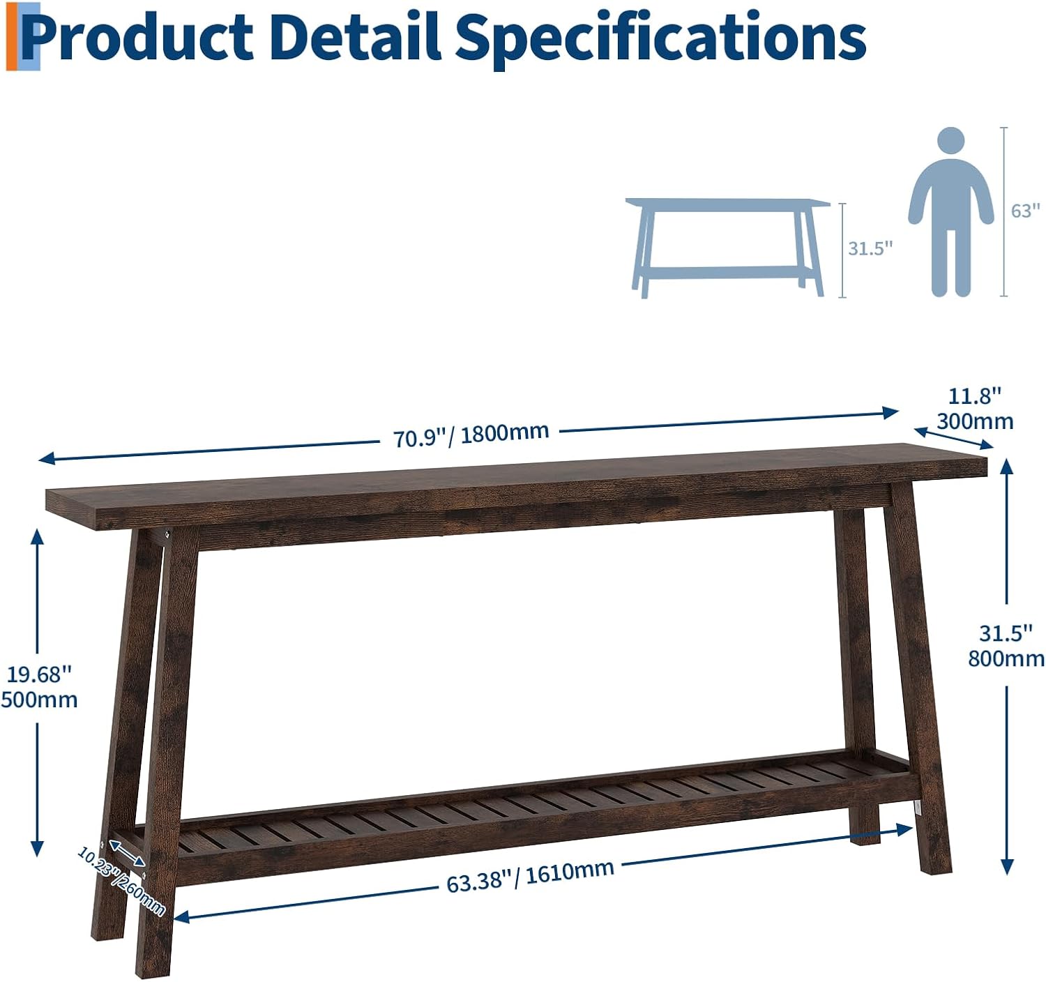 GAOMON CQC-602B8X-DFET Console-Sofa-Tables - View #2