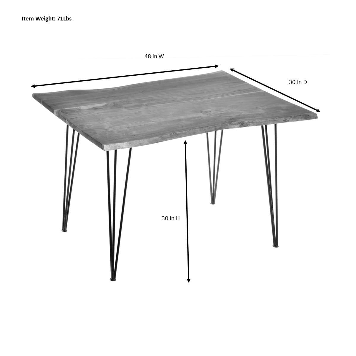 Carolina Cottage LE3048ELMGLD Dining-Tables - View #8