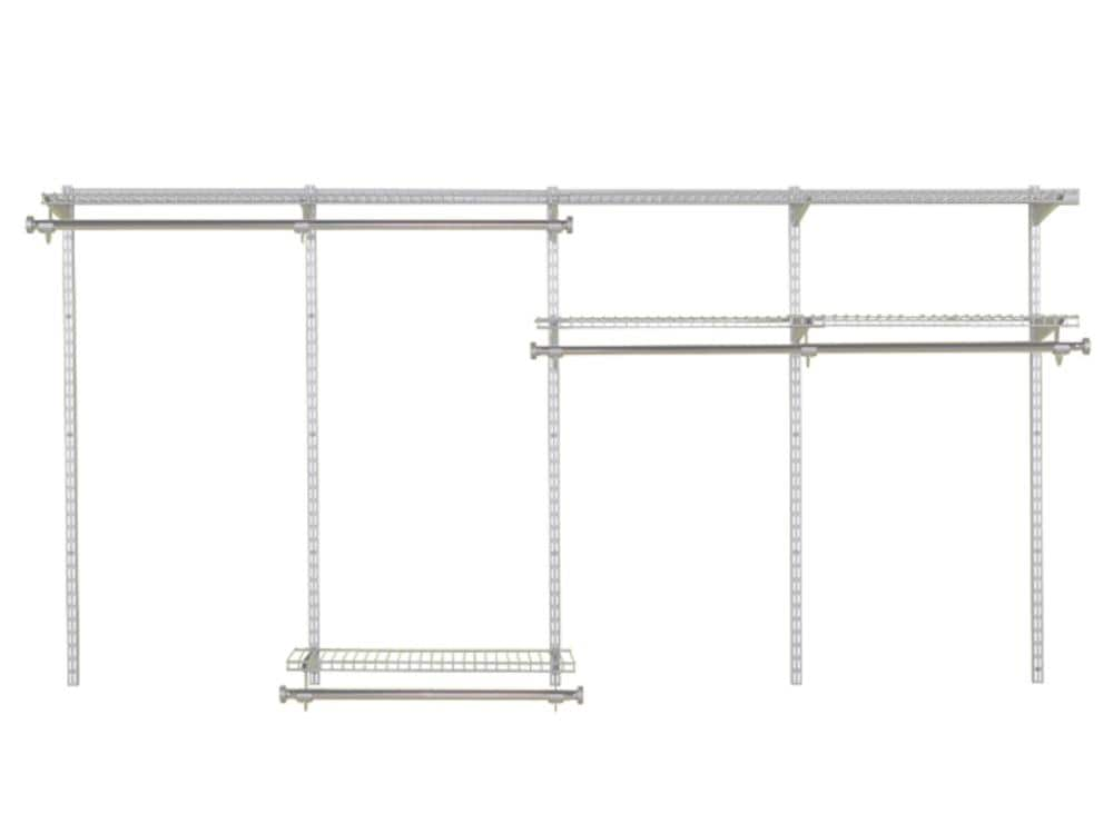 Rubbermaid HomeFree series 4-ft to 8-ft x 12-in White Wire Closet