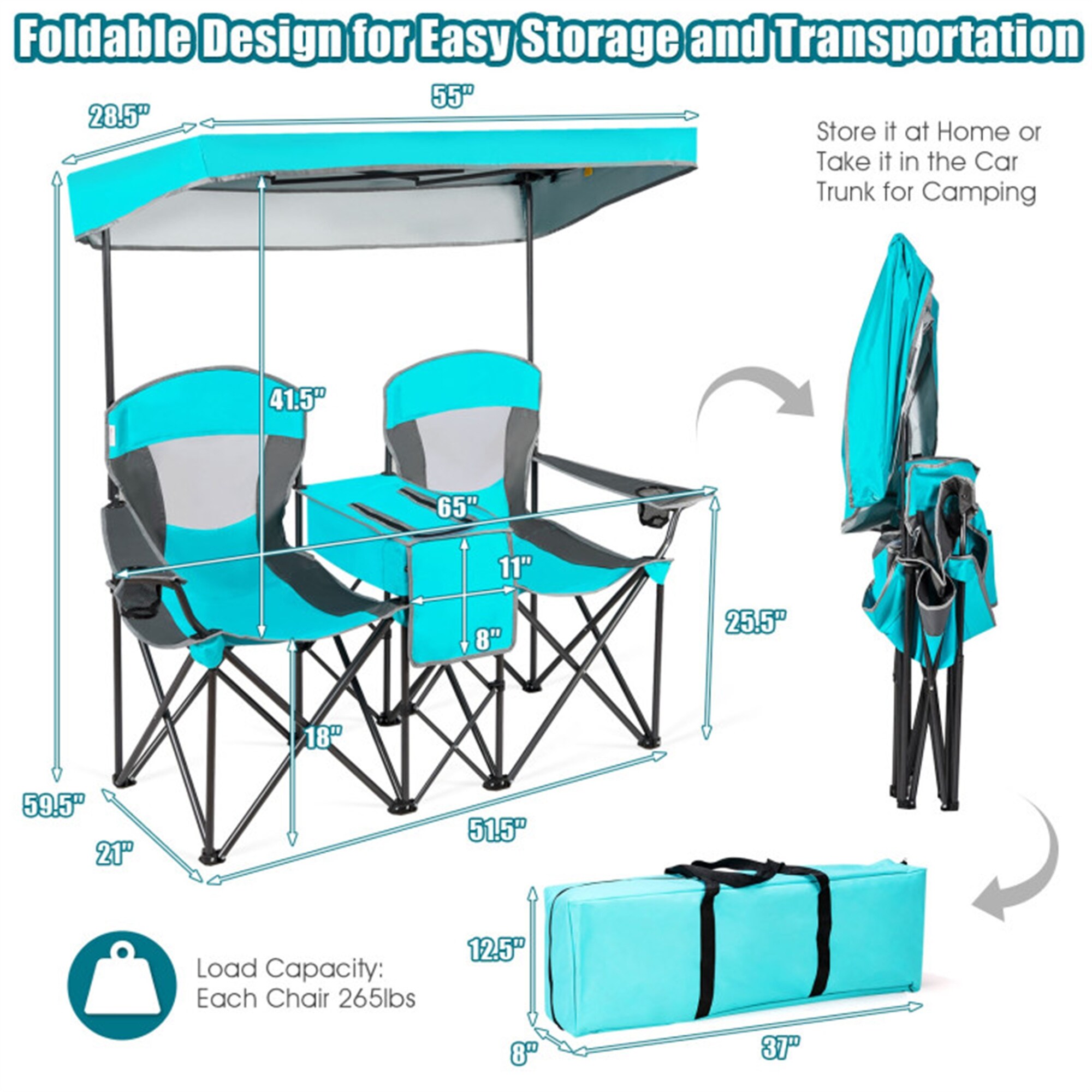 BABOOM BOM-70569NY-CO Beach-Camping-Chairs - View #5