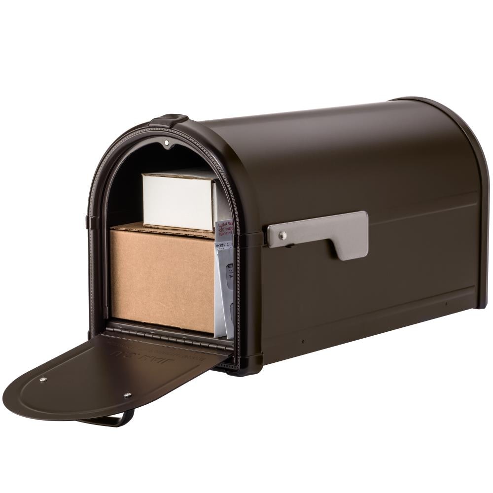 Architectural Mailboxes Post Mount Bronze Metal Large Mailbox In The ...