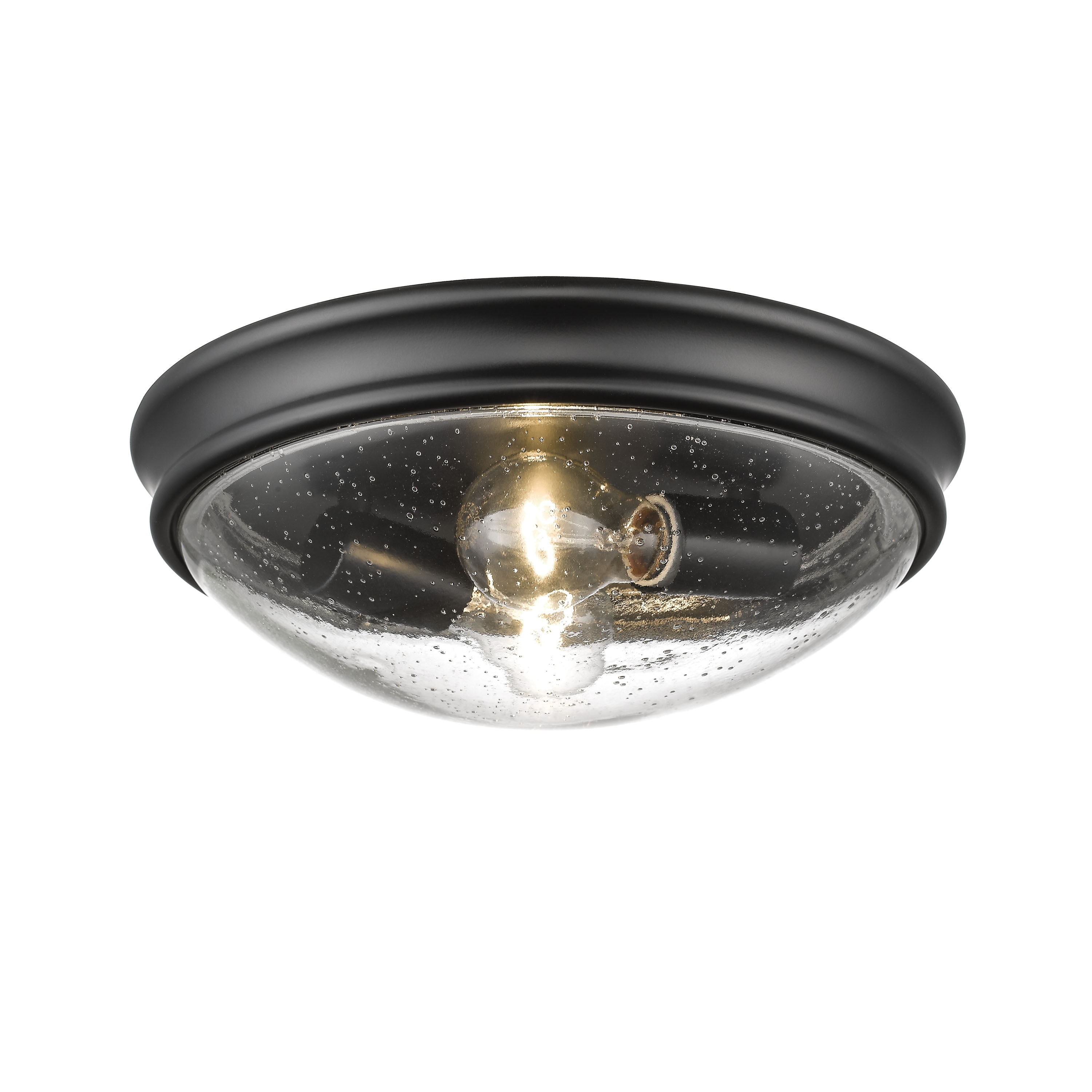 Millennium Lighting 5228-MB Flush Mount 2 -Light 14-in Matte Black Flush Mount Light