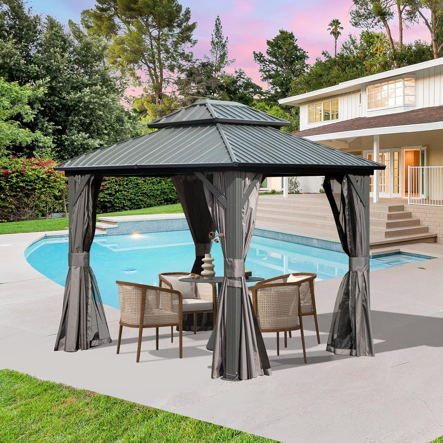 ToolCat LS2-52-HW Wood-Resin-Gazebos - View #2