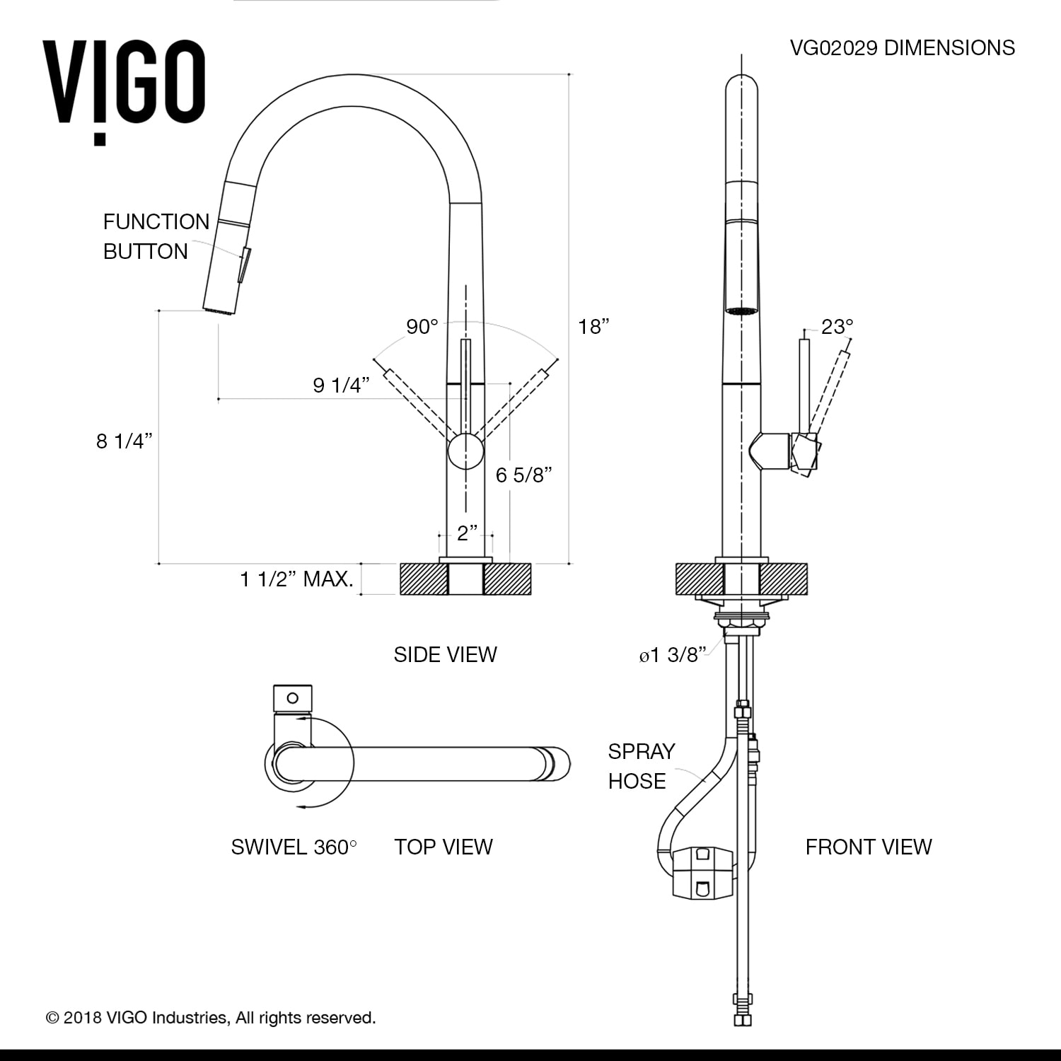 VIGO VG02029MBK2 Kitchen-Faucets - View #9