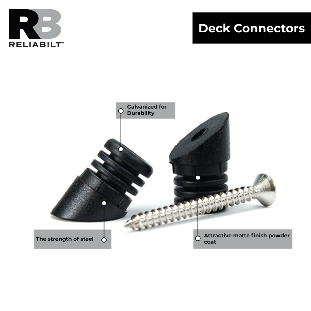 RELIABILT 0.5-in x 0.5-in Black Sand Plastic Baluster Connector (22-Pack)