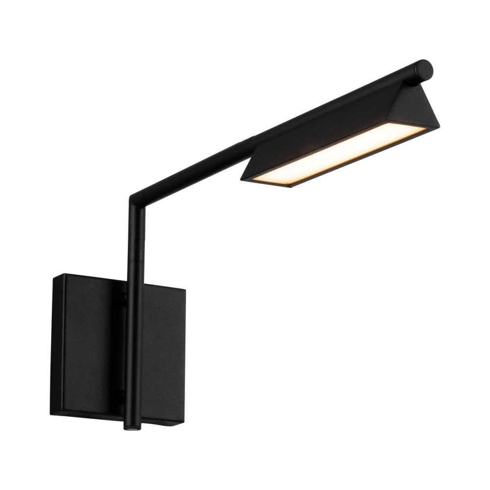 dweLED BL-49018-BK Eero 18.38-in W 1 -Light Multiple finishes Black Transitional Integrated LED Wall Sconce