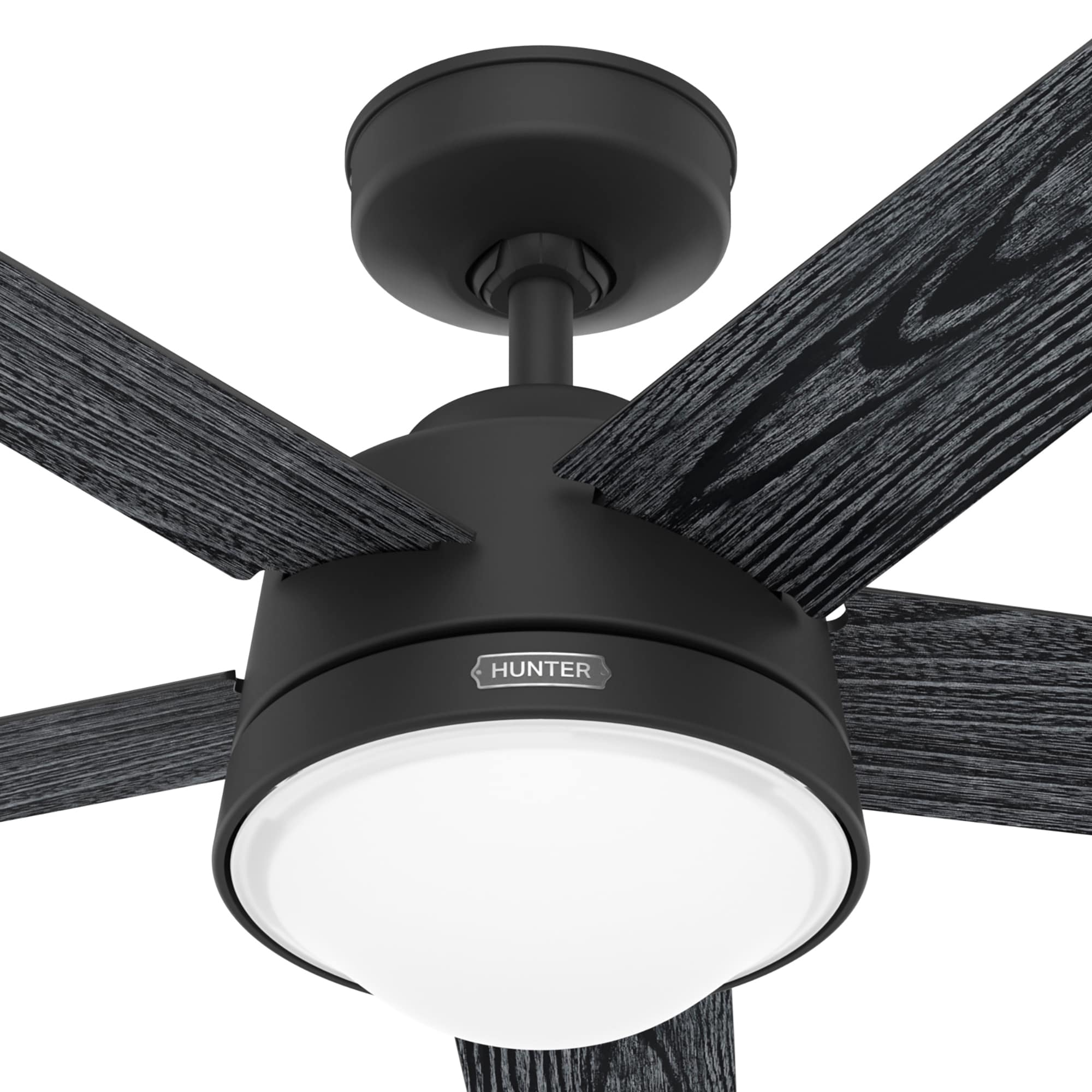 Hunter 51570 Lykke 52 inch Matte Black Ceiling Fan