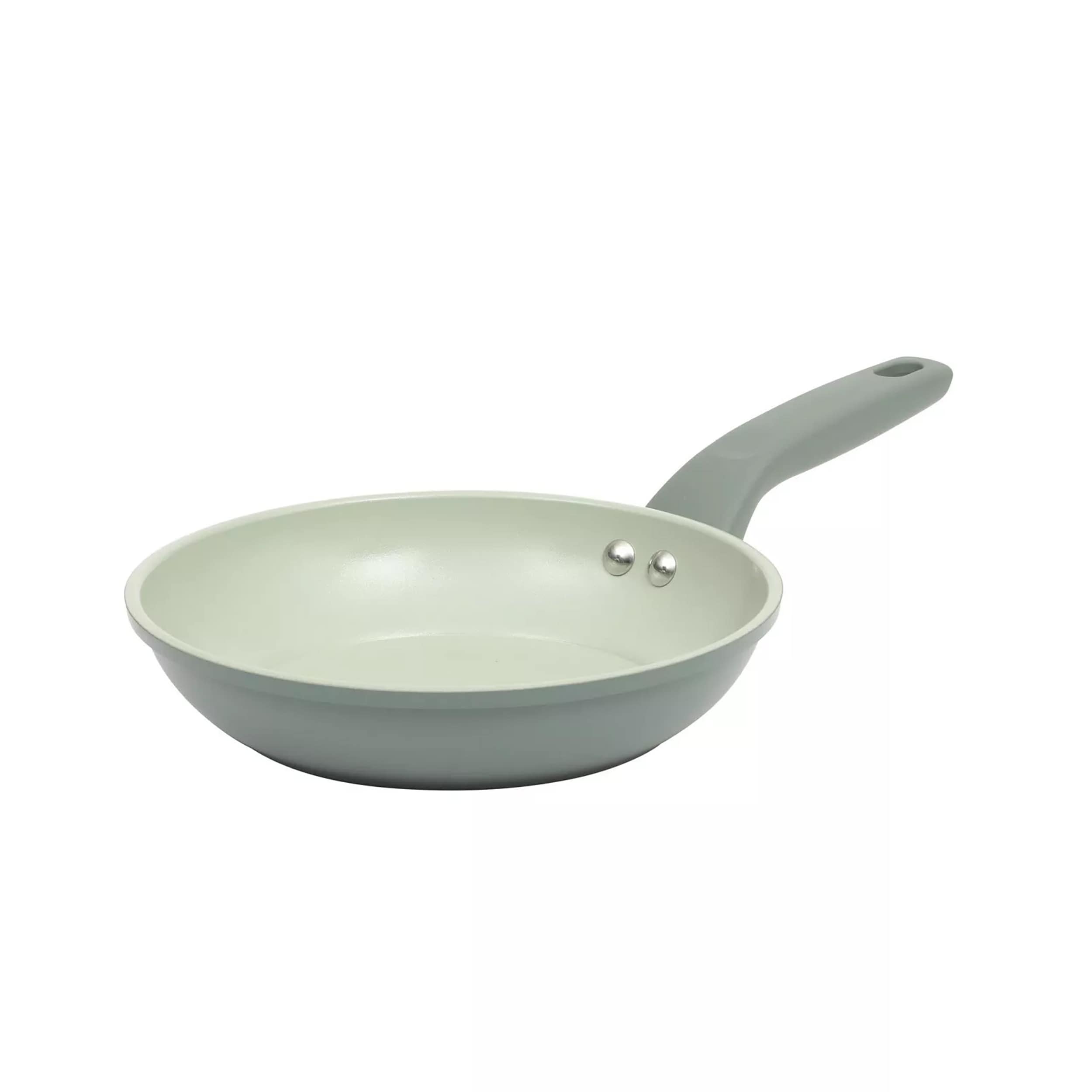 Gibson  Home Barnsdall 8 Inch Nonstick Aluminum Frying Pan in Sage Green