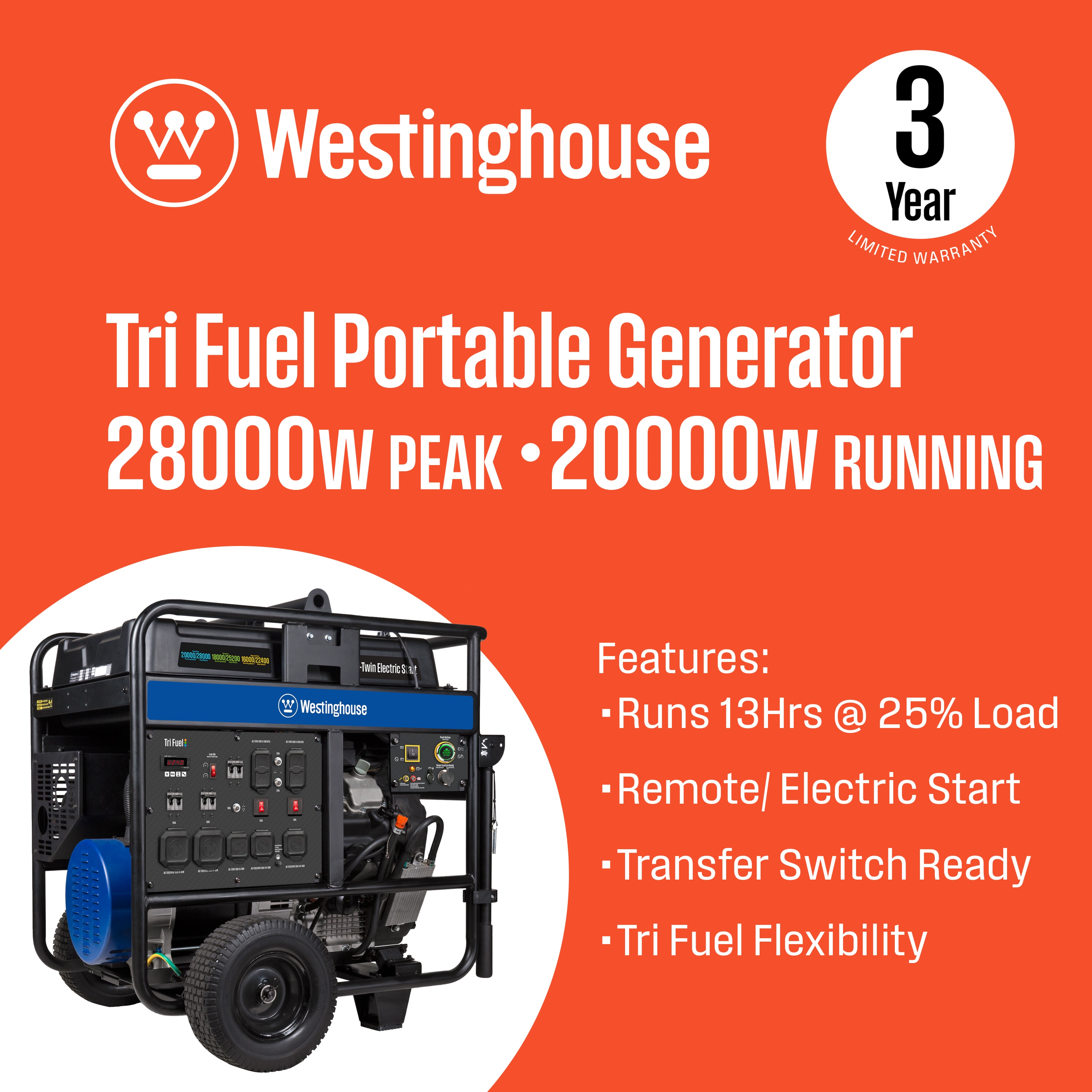 Westinghouse WGEN20000TFC Portable-Generators - View #2