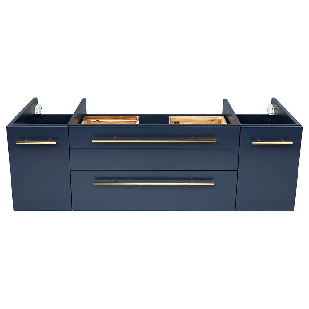 Fresca FCB6148RBL-VSL Lucera 48 Royal Blue Floating Bathroom Vanity Base Cabinet without Top