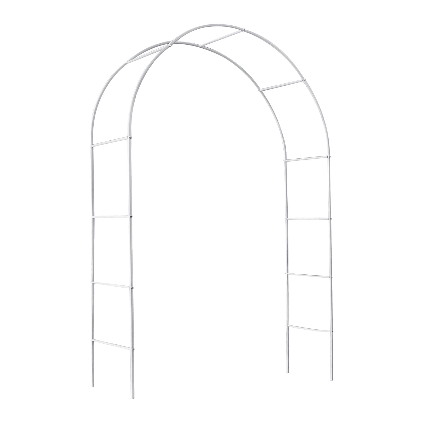 Kahomvis ART-QPT2-FQV Garden Trellis 55-Inches W x 95-Inches H White Garden Trellis For Climbing Plants For Cucumbers For Roses For Tomatoes
