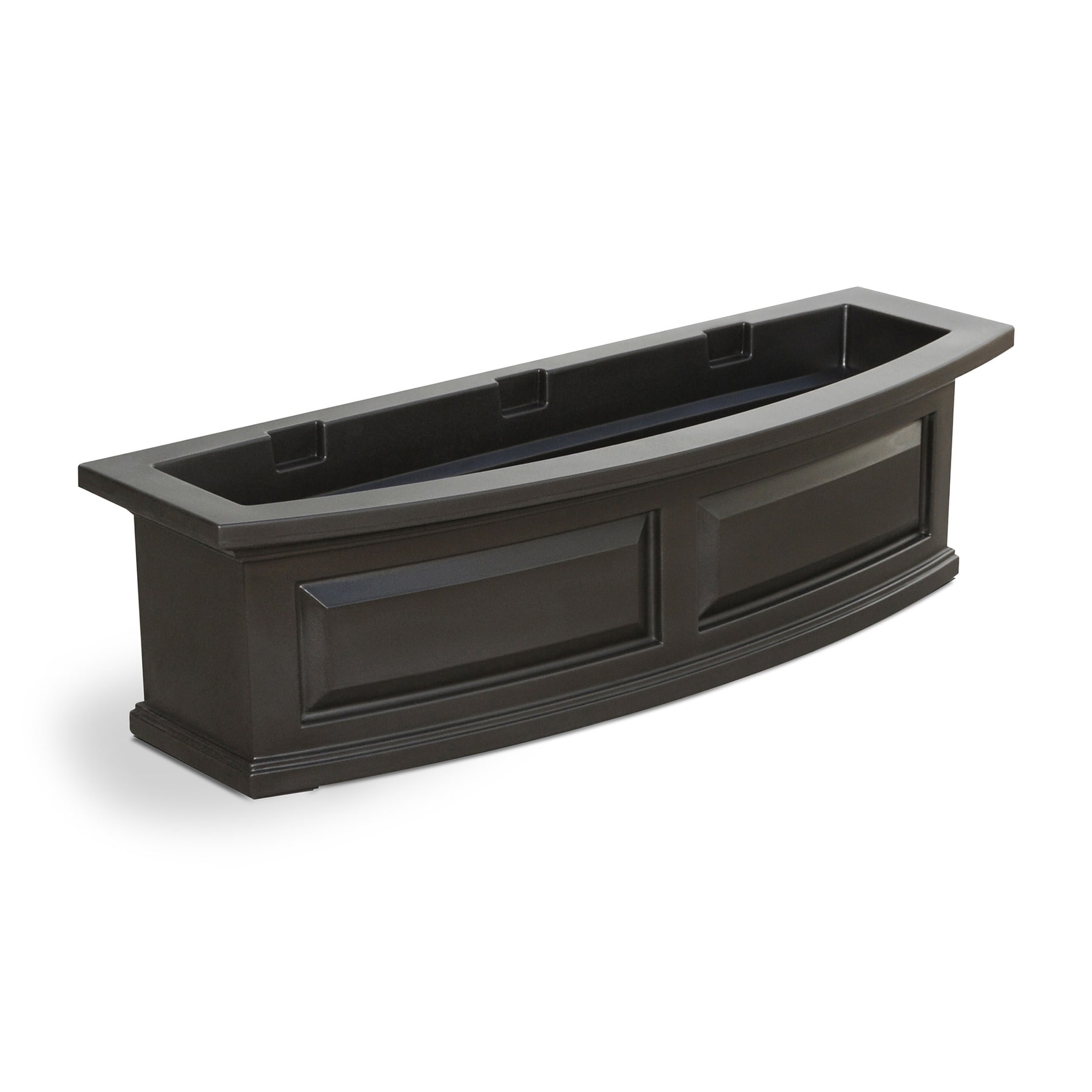 Mayne 36-in W x 10.2-in H Espresso Resin Traditional Outdoor