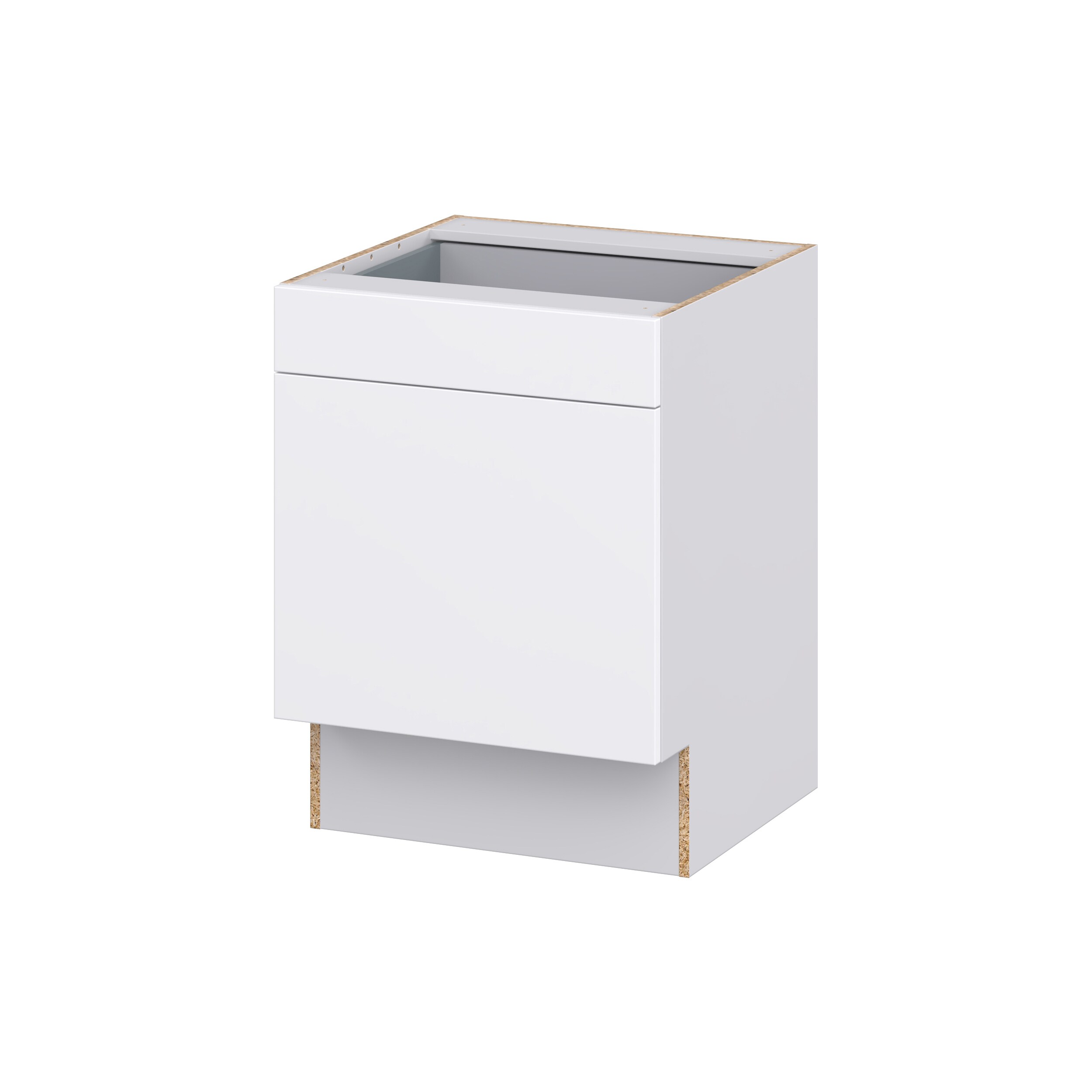 Hugo&Borg DSB24ADA(L/R)-LA Lasalle 24-in W x 34.5-in H x 25-in D Bright White Slab Base Fully assembled Cabinet (Flat Panel Slab)