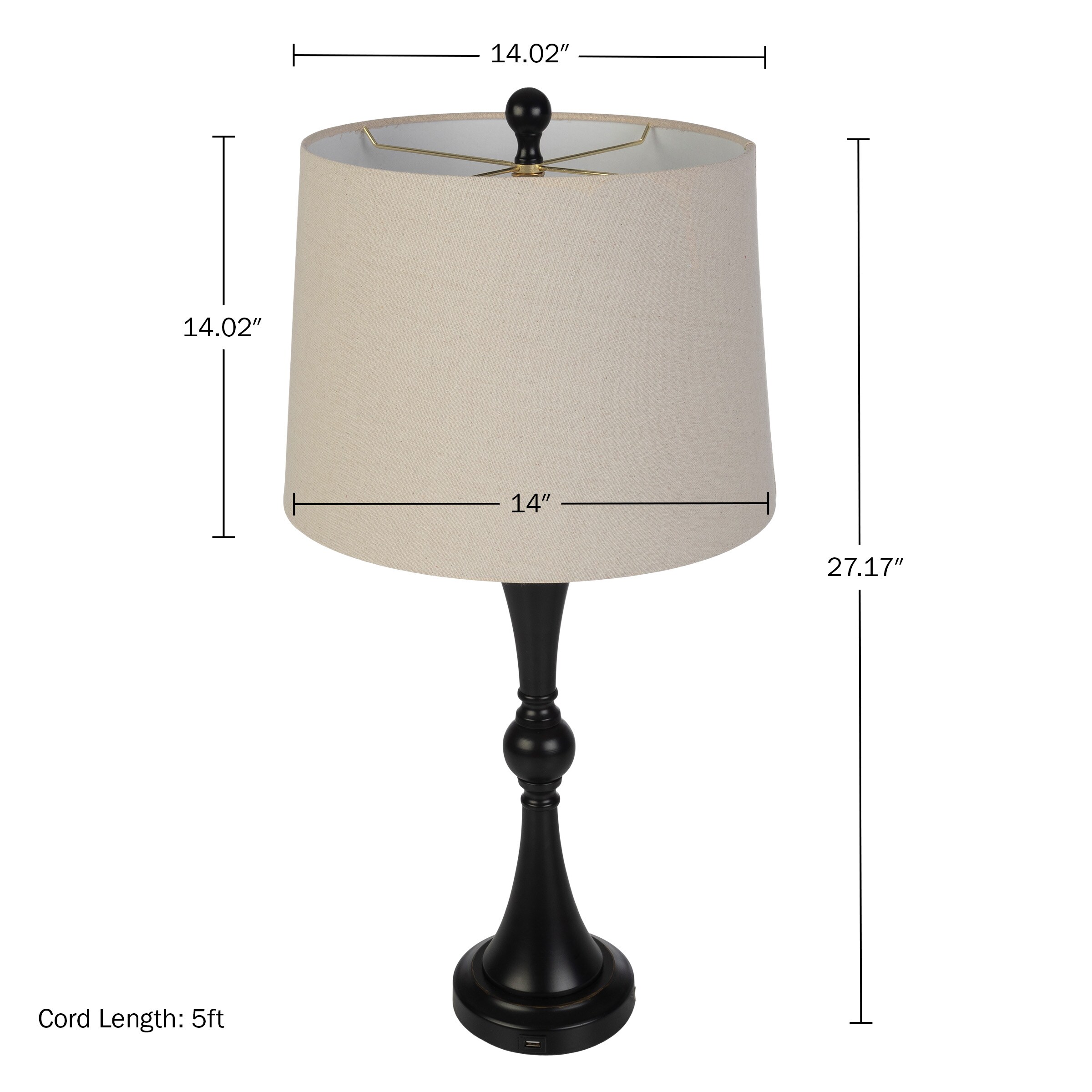 Lavish Home 72-LMPST2-21-USB Table-Lamps - View #4