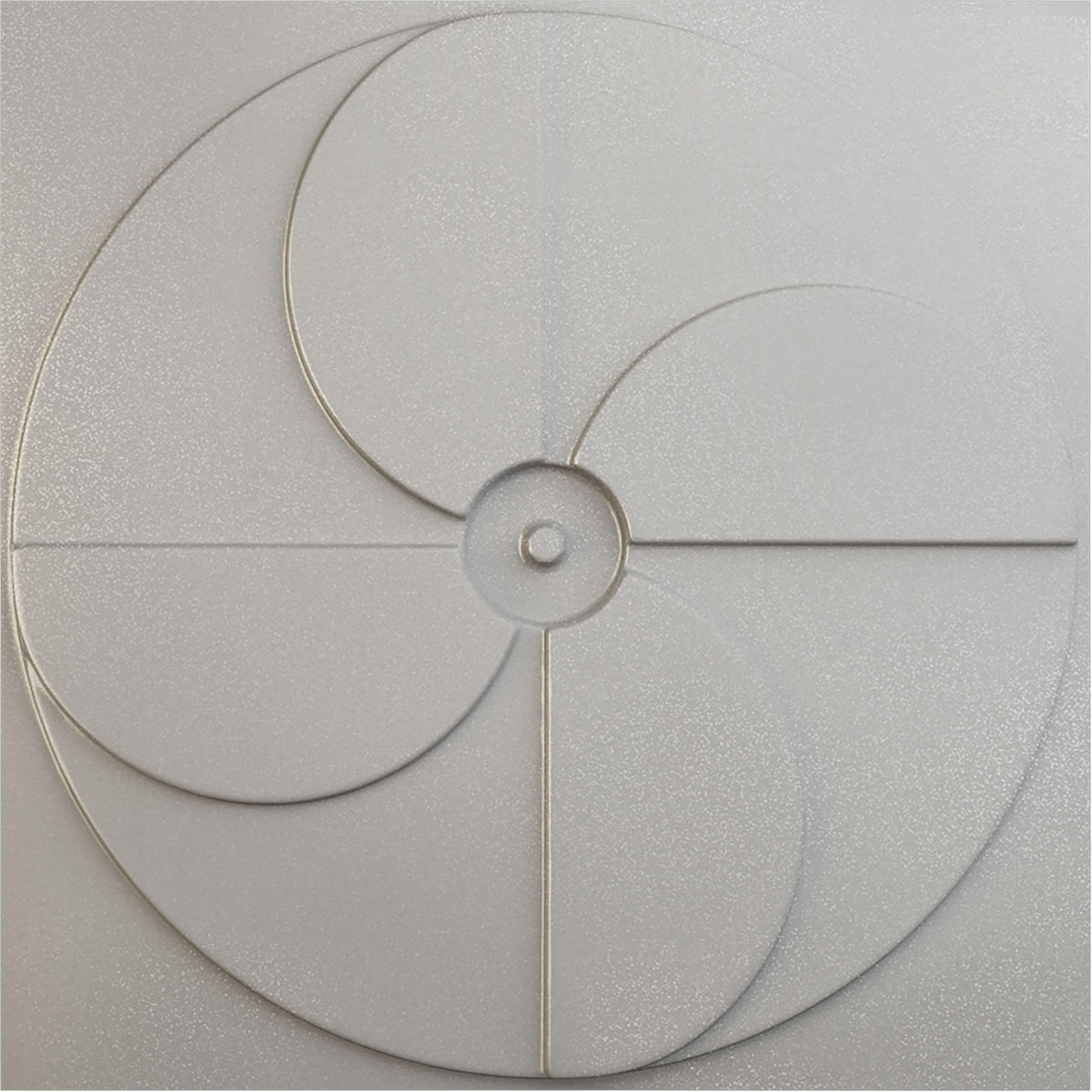 Ekena Millwork WP20X20WIASV-CASE-12 19-5/8-in x 19-5/8-in Embossed Textured Metallic Silver PVC Wall Panel 12 -Pack