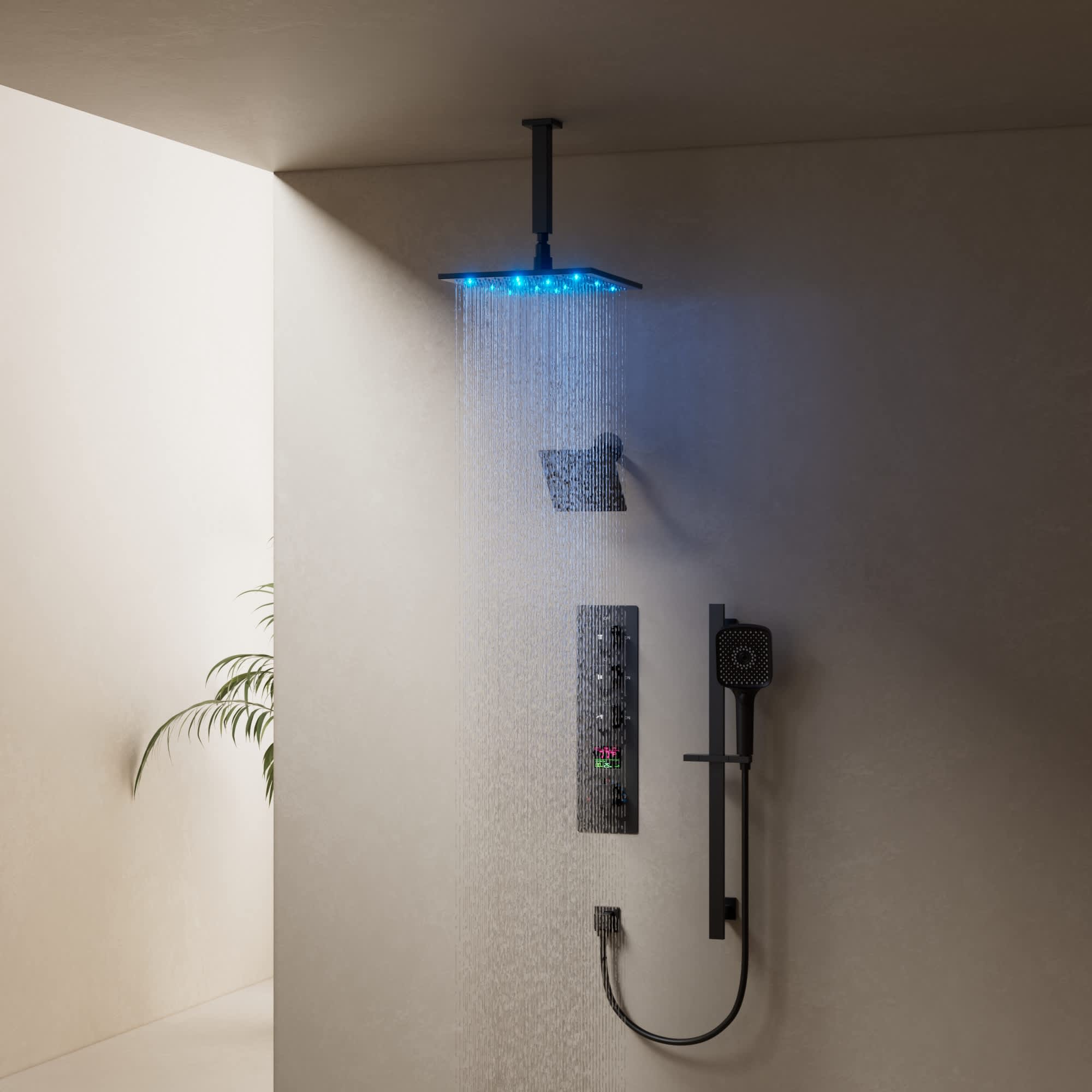 EVERSTEIN SFS-1071-BK12 Showerhead-Bar-Panels - View #14