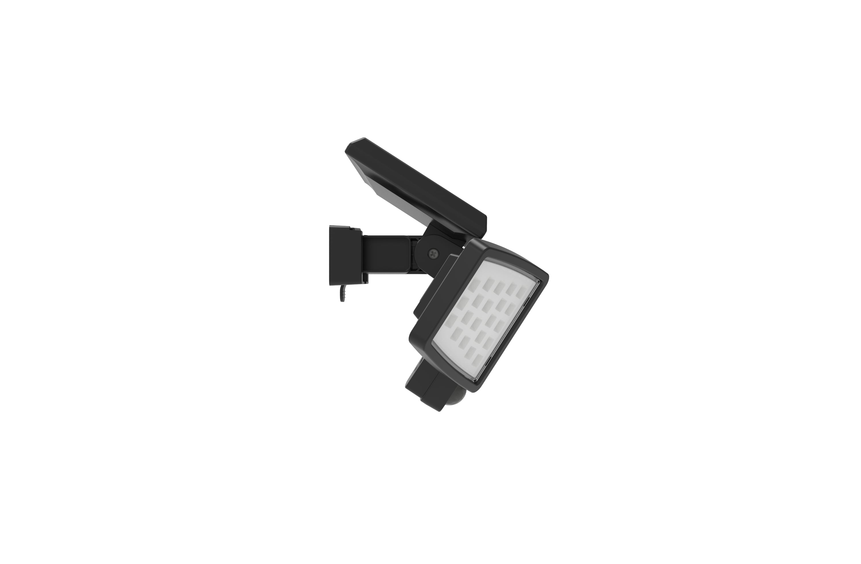 Pinegreen Lighting 120-Degree 120-Wattage Equivalent Solar LED Black 3-Head  Motion-Activated Flood Light in the Motion-Sensor Flood Lights department  at