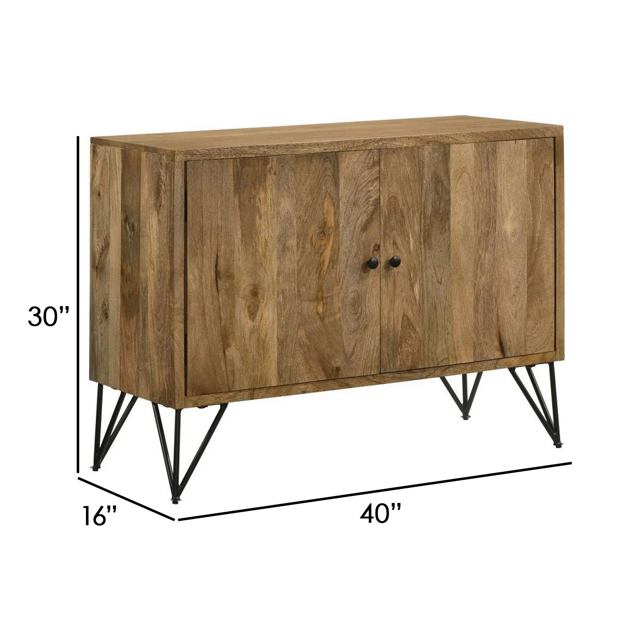 Benzara Contemporary/Modern Brown Wood Sideboard with Wine Storage in ...