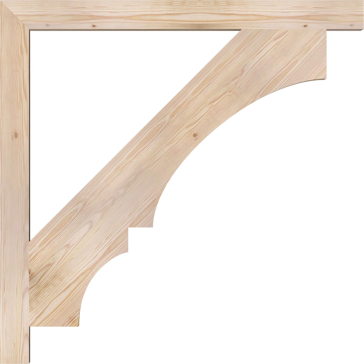 Ekena Millwork BKT04X44X44BOA05SDF Exterior-Brackets-Braces - View #3