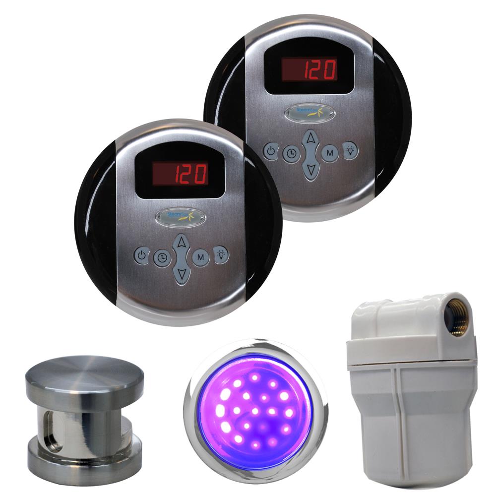 Steamspa Brushed Nickel Steam Generator Control Kit At