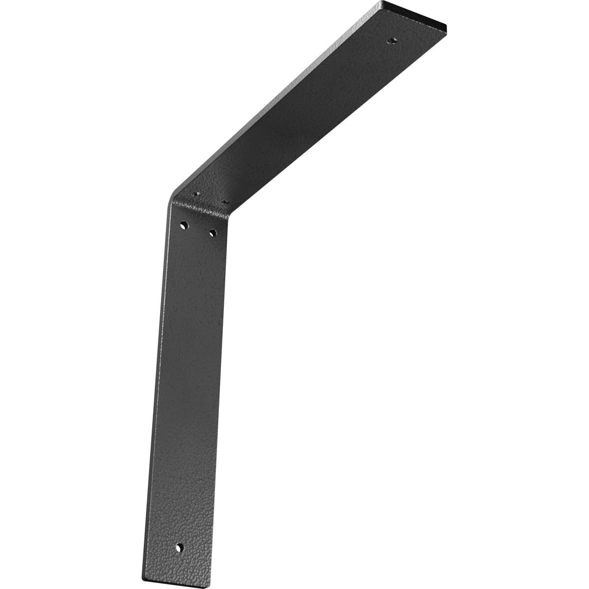 Ekena Millwork BKTM02X12X12HAHSV Hamilton 12-in x 2-in x 12-in Gray Steel Countertop support bracket