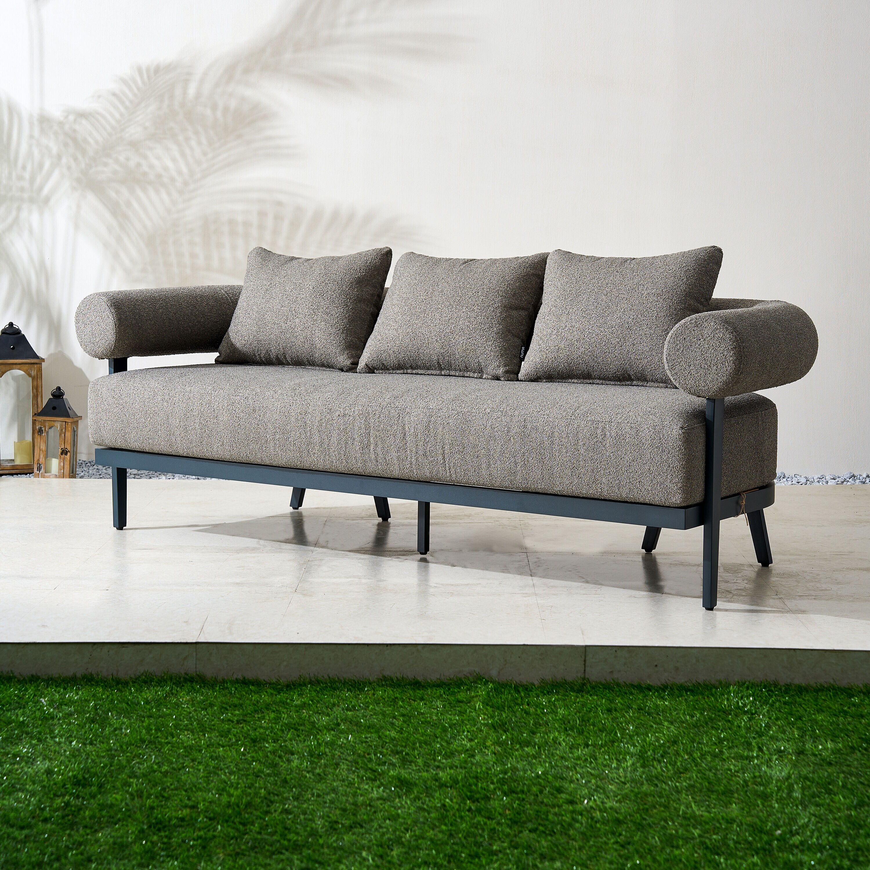 Moda Furnishings MAJS-MALBA-3SS-GR Patio-Sofas-Daybeds - View #3