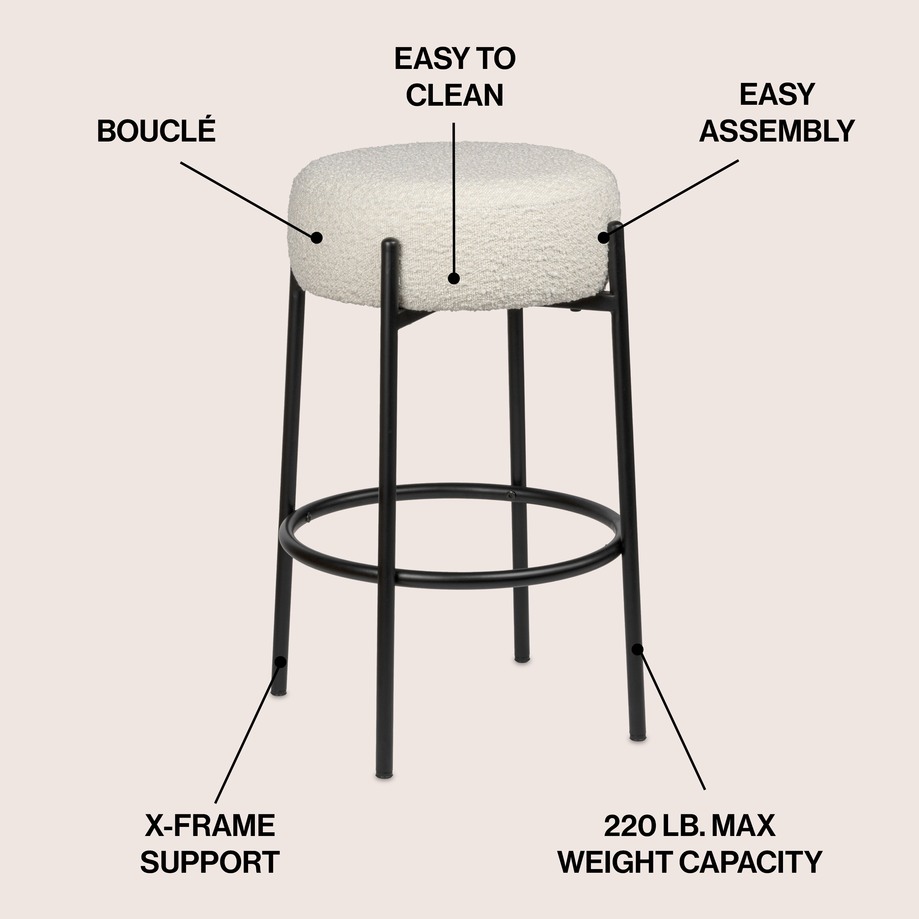 JONATHAN  Y CSL2000B stools - View #3