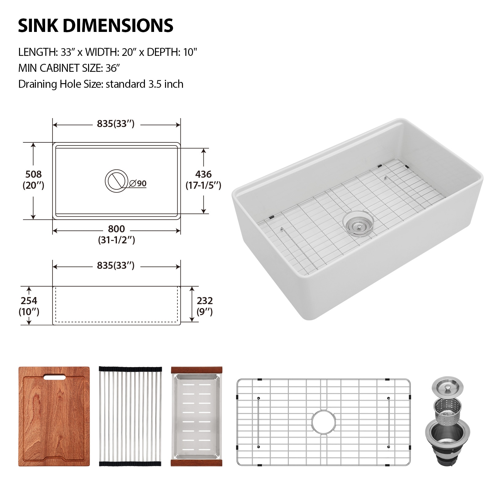Lordear LD-TCS3320 Kitchen-Sinks - View #7