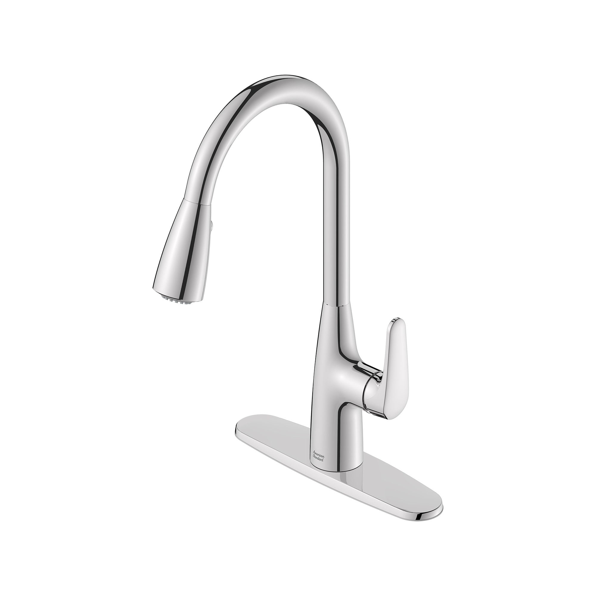 Chrome Pull-Down Kitchen Faucet with Dual Spray