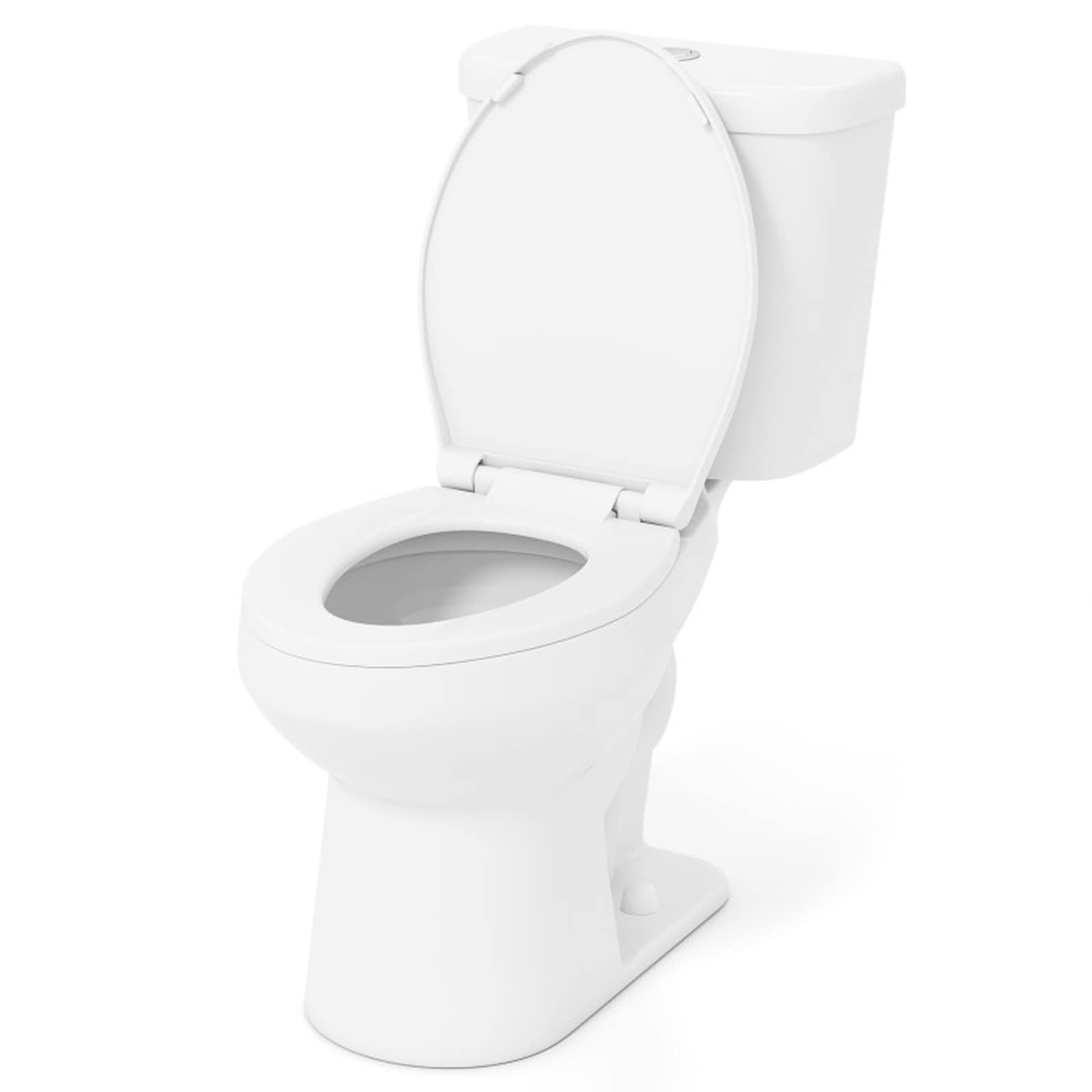 SUGIFT ADA Comfort Chair Height 17.5-in Seat 12-in Rough-In 360-Degree Jet Siphon Flushing MAP 1000 Gram Elongated Two-Piece Toilet