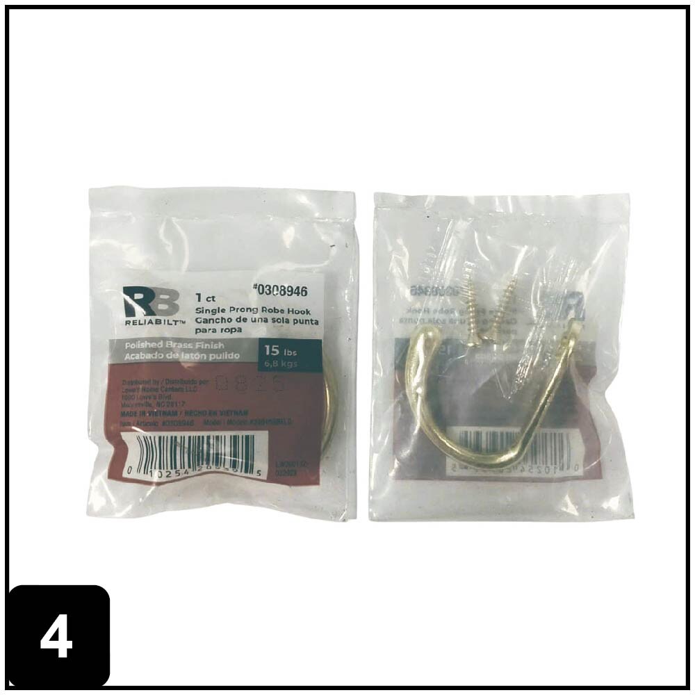 RELIABILT 30045BBXLG Robe-Hooks - View #5
