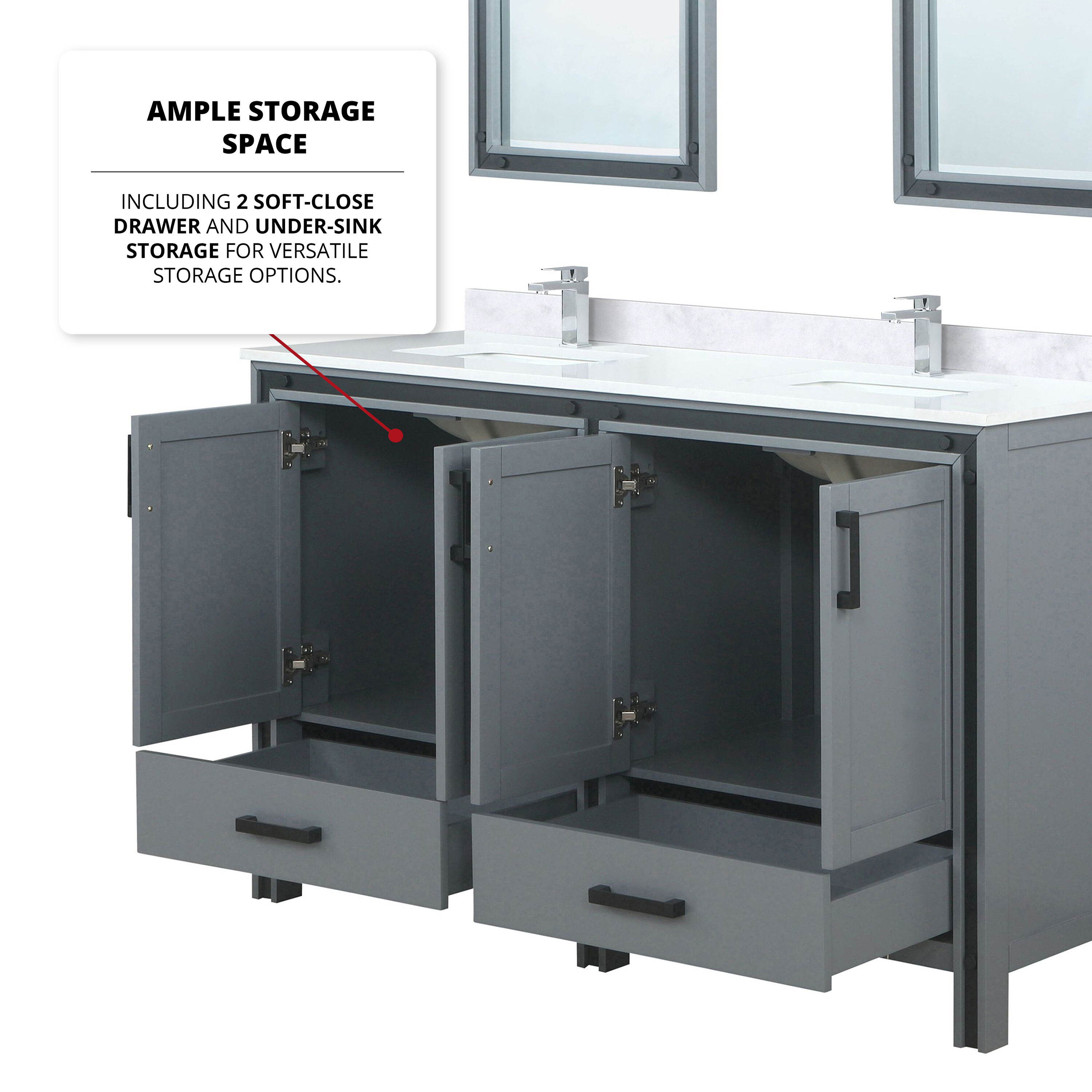 Lexora LVZV60DB210 Bath-Vanity-Combo - View #9