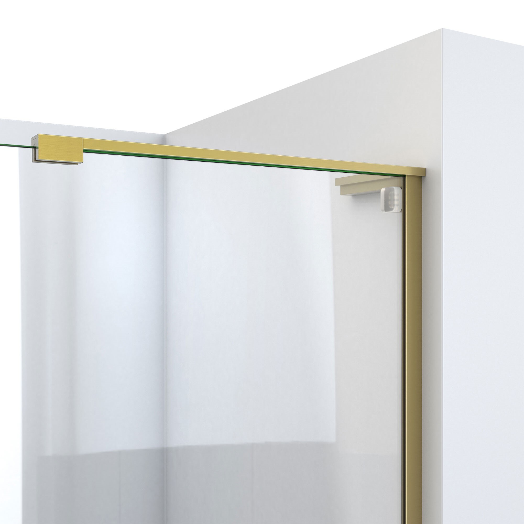 Mirage-X Brushed Gold Frameless Sliding Shower Door