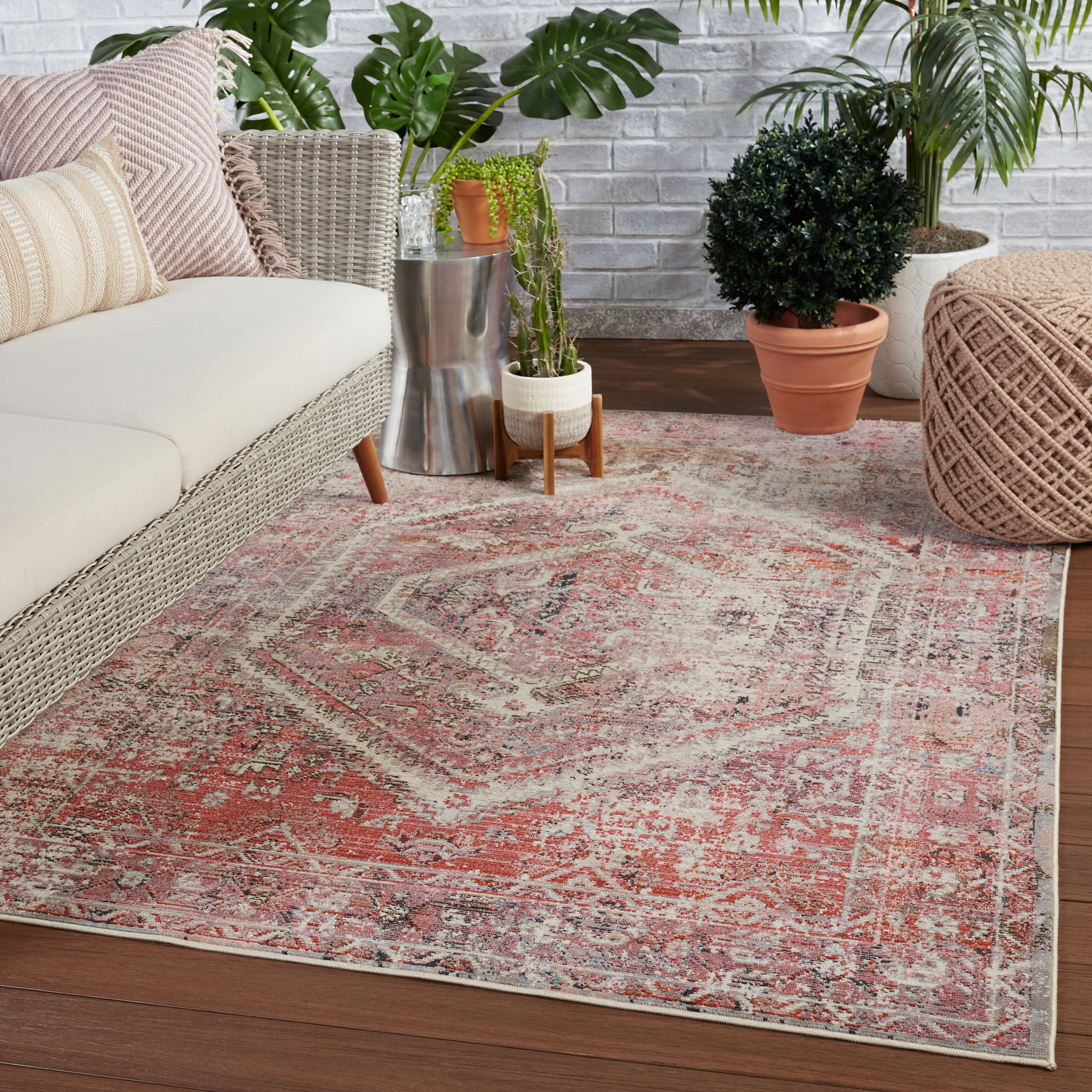 Bungalow Rose Rugs For Living Room Premium Moroccan Geometric