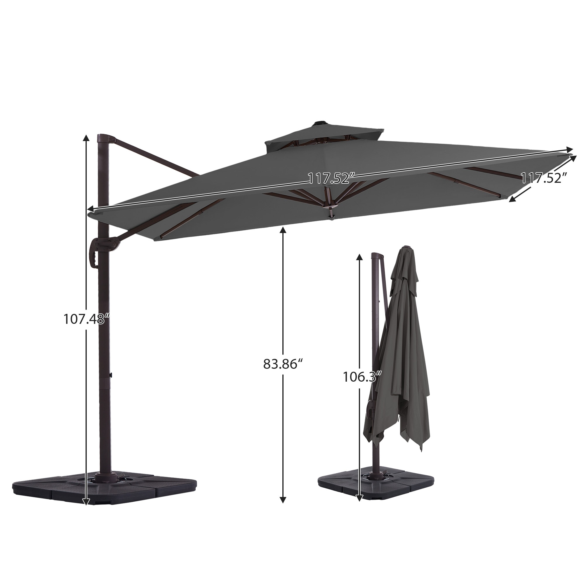 JEAREY JE-LKZLM-12X12FT-GR Umbrellas-2 - View #10