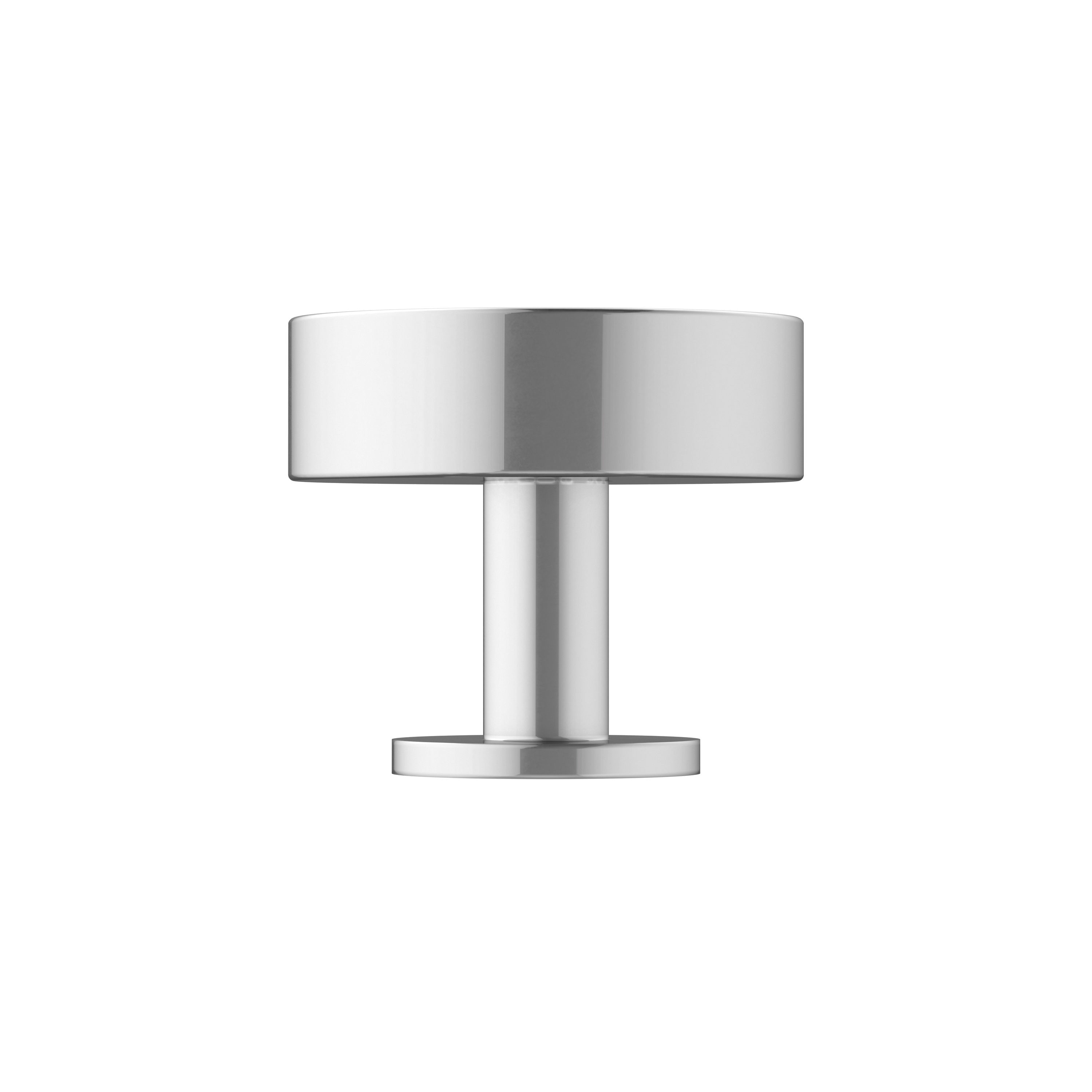 Polished Chrome Round Cabinet Knob, 1-1/4 inch Diameter