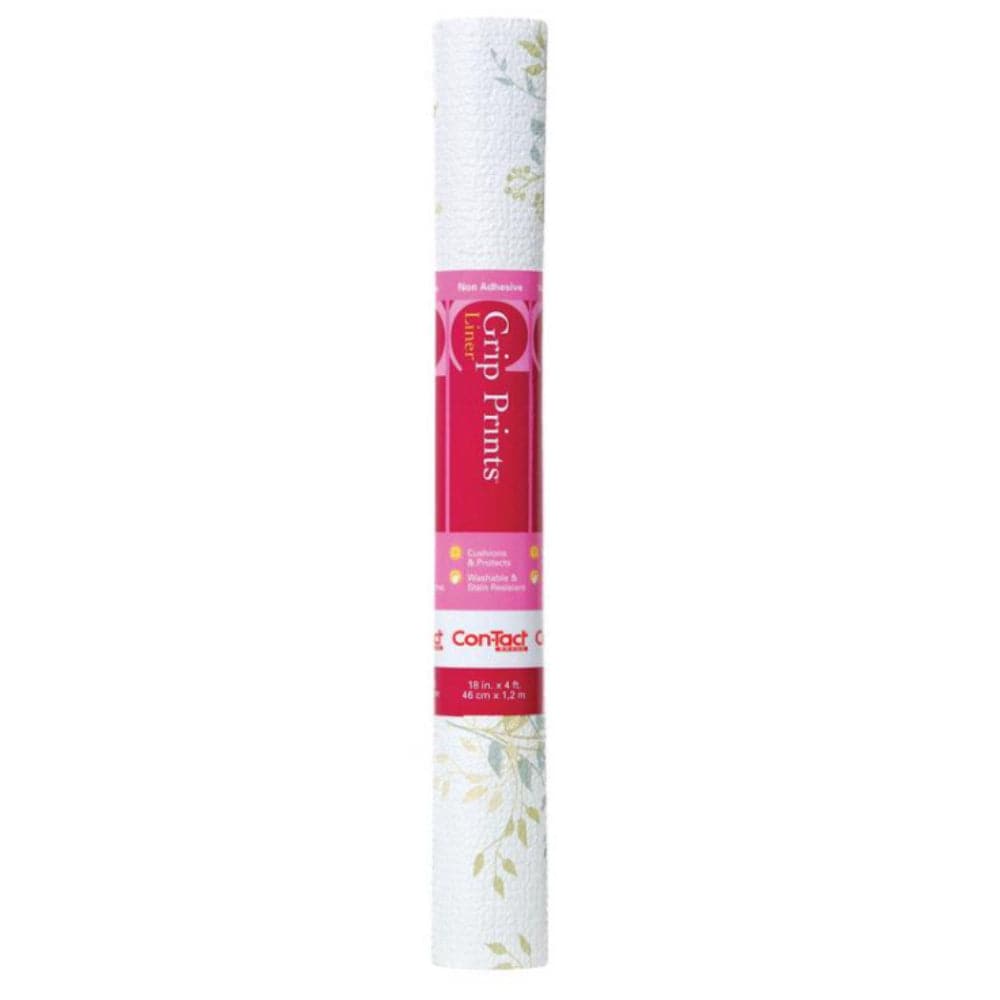Con-Tact  Grip Prints 4 ft. L X 18 in. W Aspen Aloe Non-Adhesive Shelf Liner 6 packs