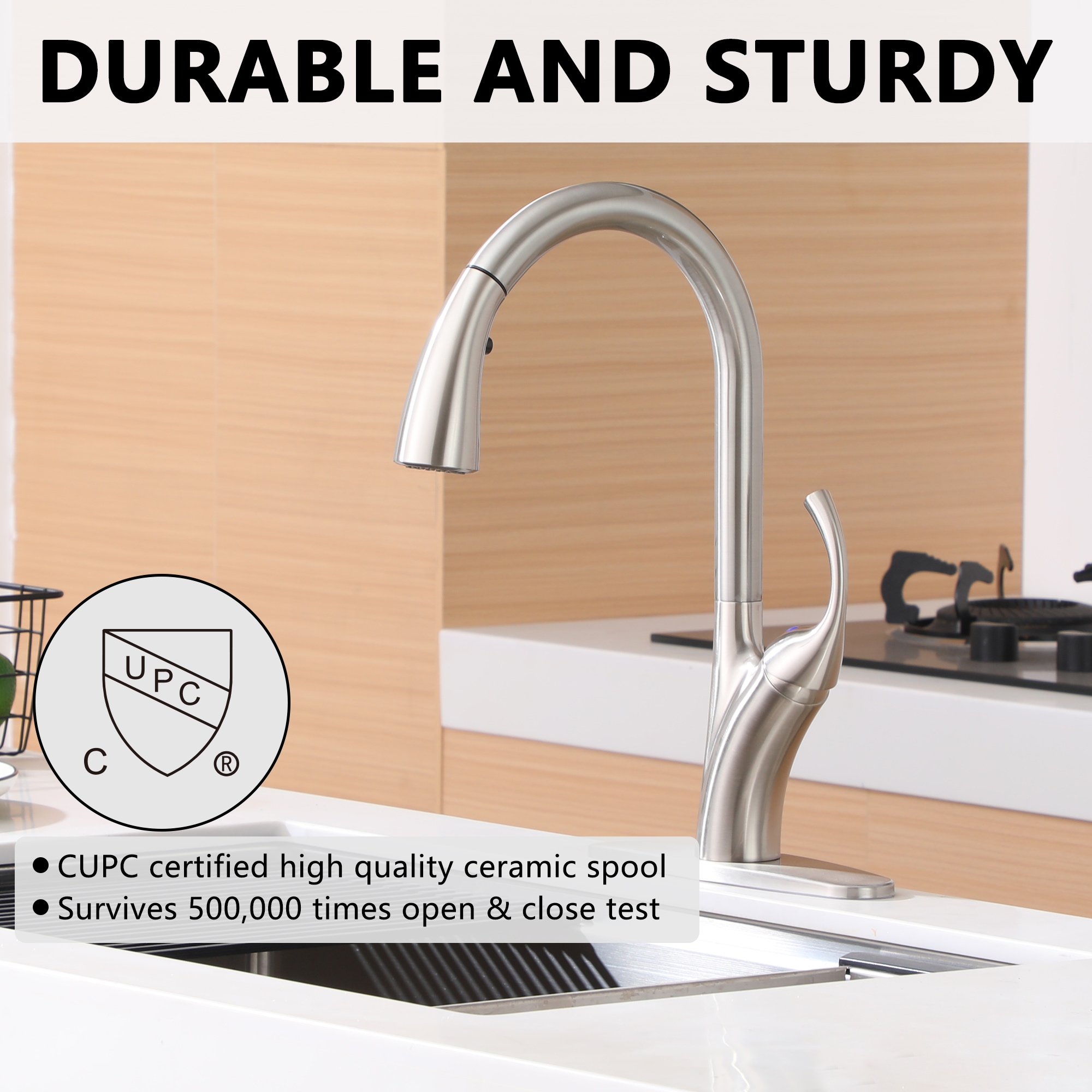 Mondawe AM-K149-BN Kitchen-Faucets - View #2