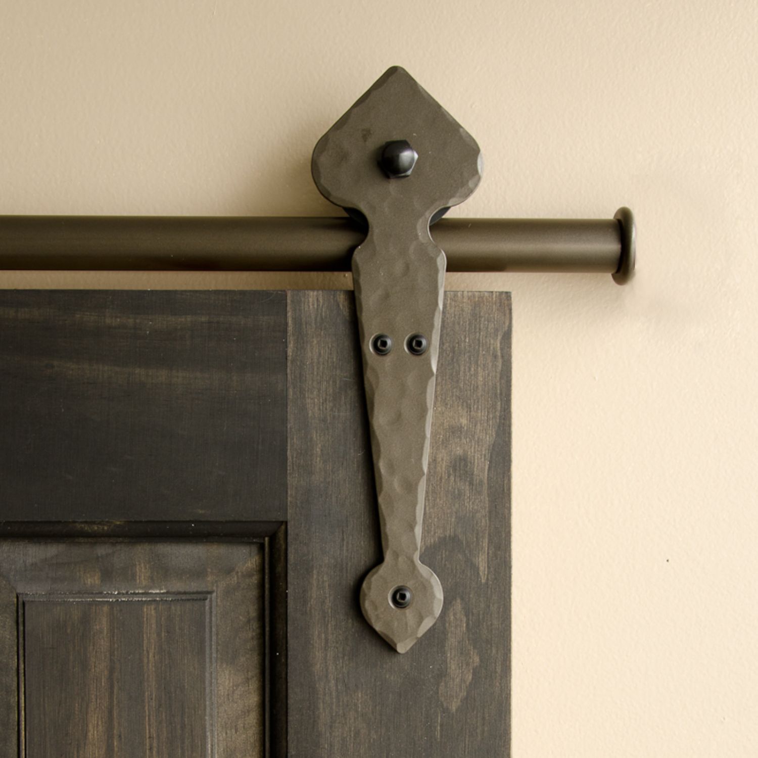 Quiet Glide 96 In Oil Rubbed Bronze Indoor Standard Single Barn Door Hardware Kit In The Barn 