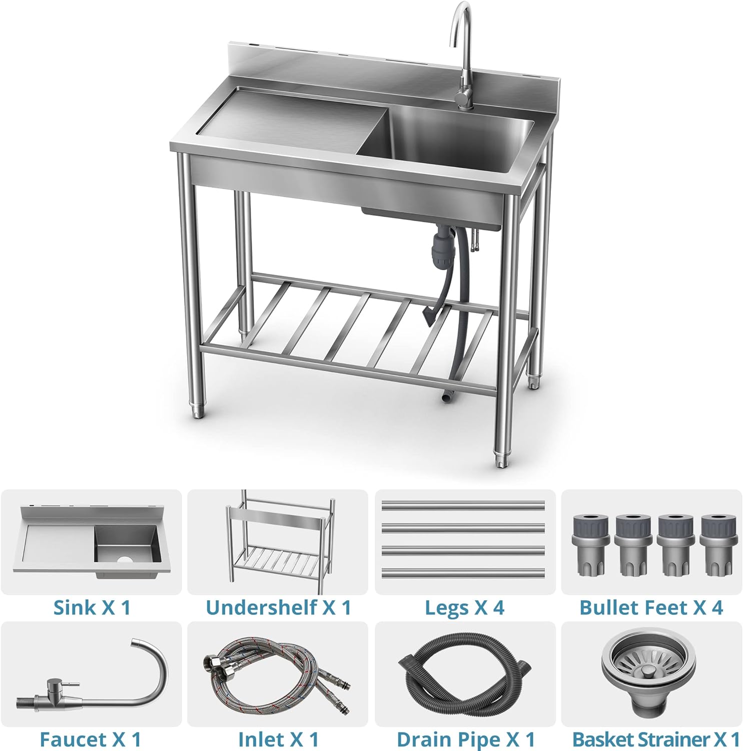 Wildaven MSWK194 Laundry-Tubs-Utility-Sinks - View #5